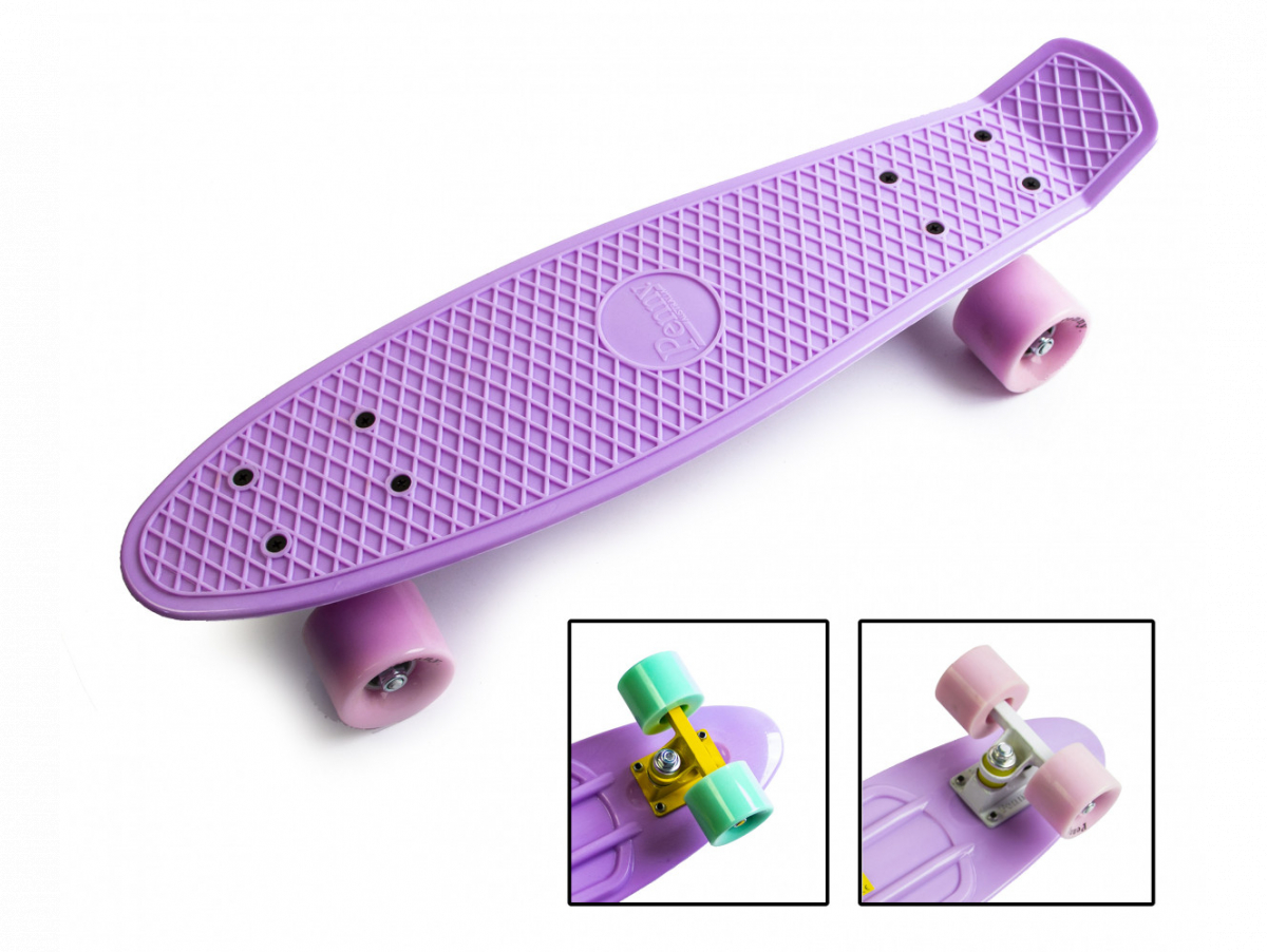 

Пенни борд Penny Board Pastel Series матовые колеса лиловый