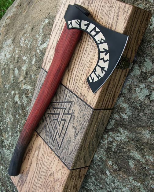 

Подарок для Мужчины топор Asgard кованый ручной работы ( axe-as-12+box ).