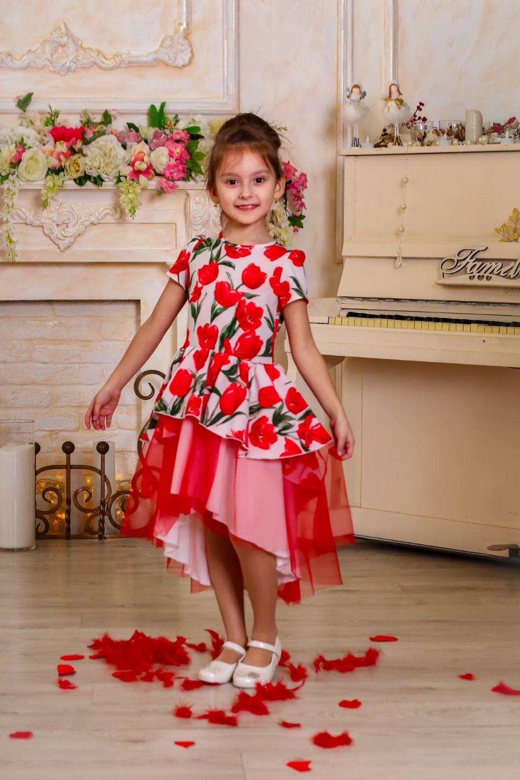 

Платье нарядное JULA KIDS 128 Цветы 200223