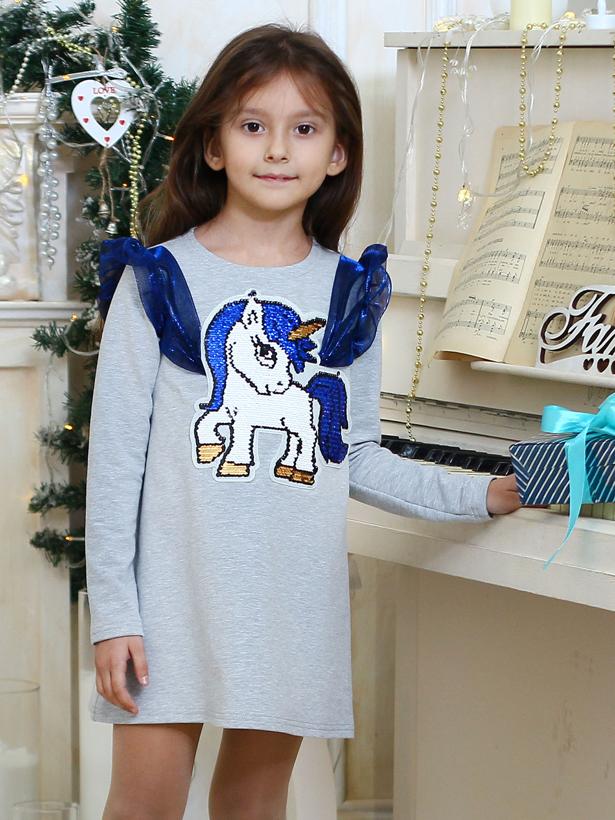 

Платье нарядное JULA KIDS 104 Св.серый 201119
