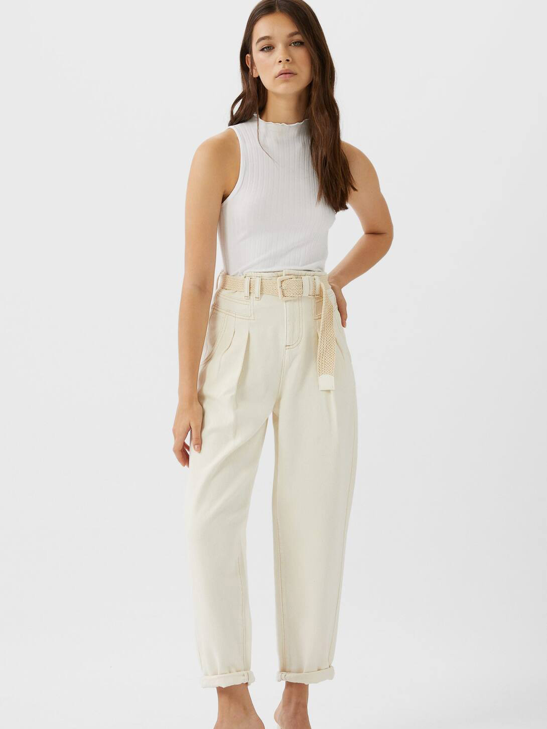 

Джинсы Stradivarius 01484521006 34 Бежевые