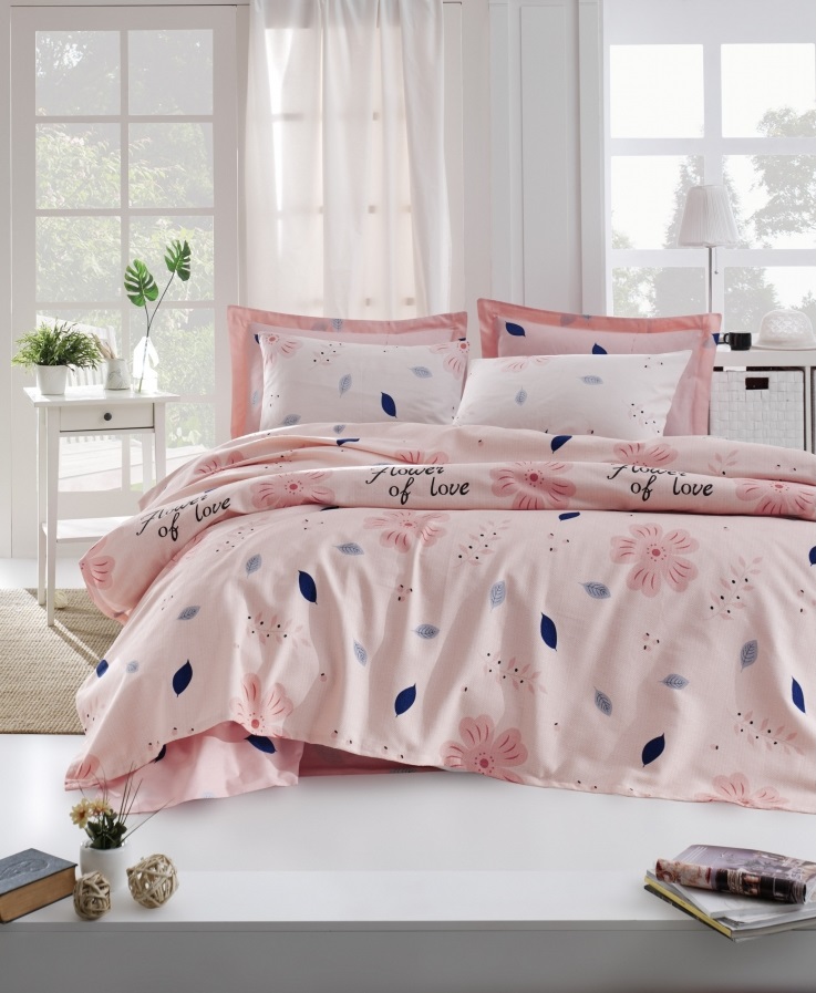 

Покрывало-пике Lotus Home Perfect Flowers Розовое 200х235 (svt-2000022271158)