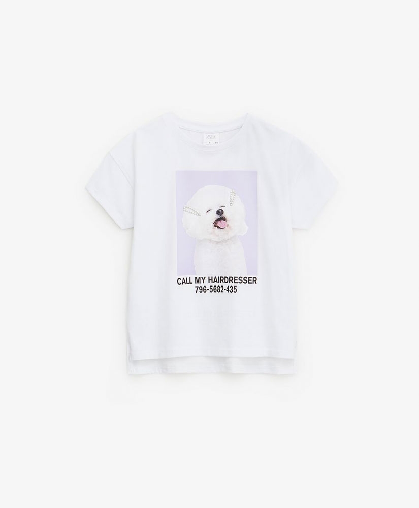 

Футболка ZARA 1165710 116 см Білий