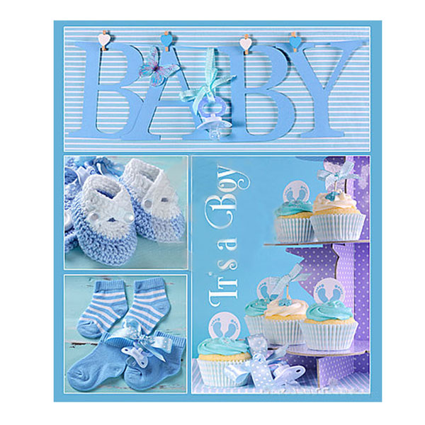 

Фотоальбом для новорожденных Evg 20sheet Baby collage Blue w/box (рус.язык)