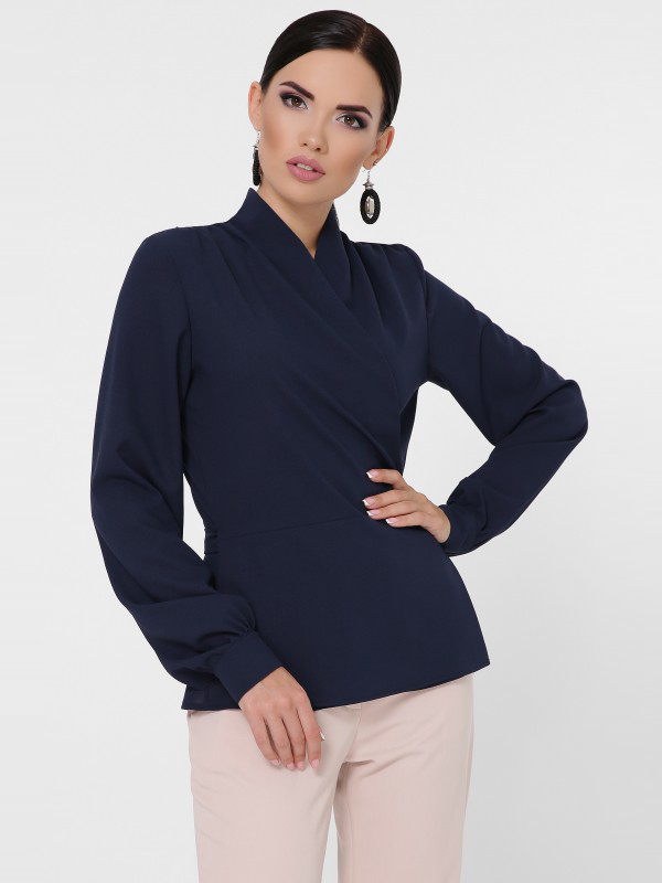 

Блузка Fashion Up Clare BZ-1783A 44 Темно-синяя