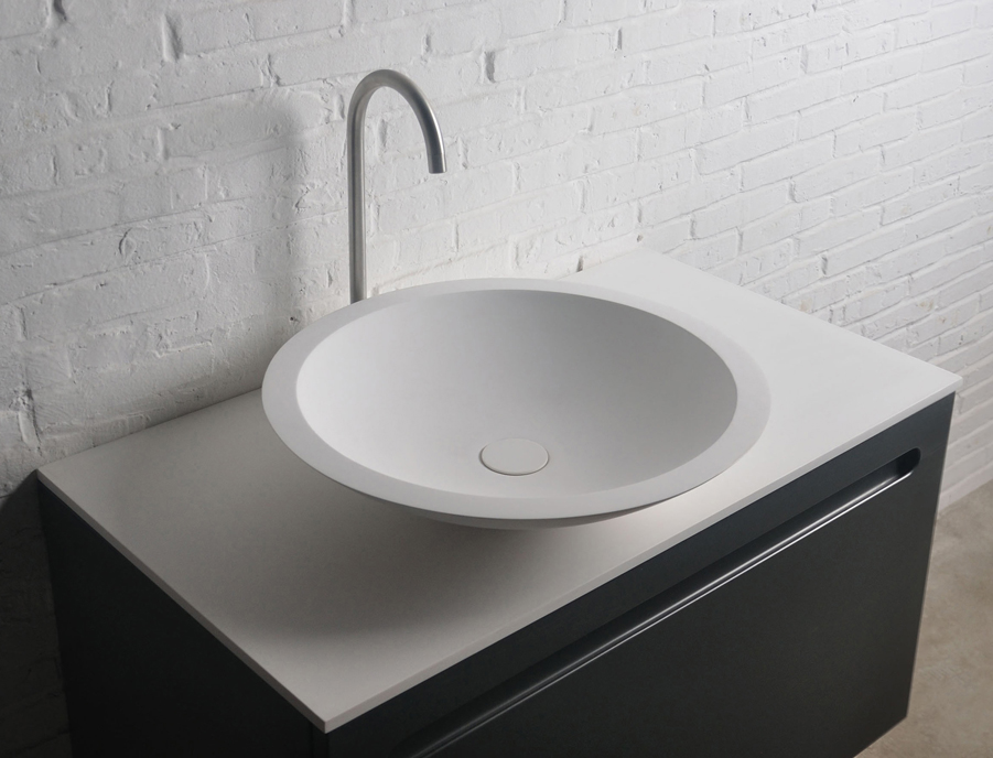 

Умывальник Volle Solid Surface  51 см (13-40-856) матовый белый камень