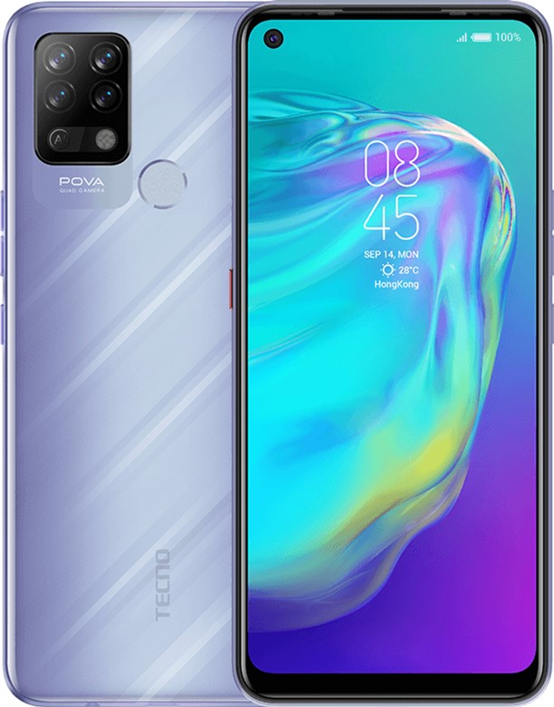 

Мобильный телефон Tecno POVA 6/128GB Speed Purple