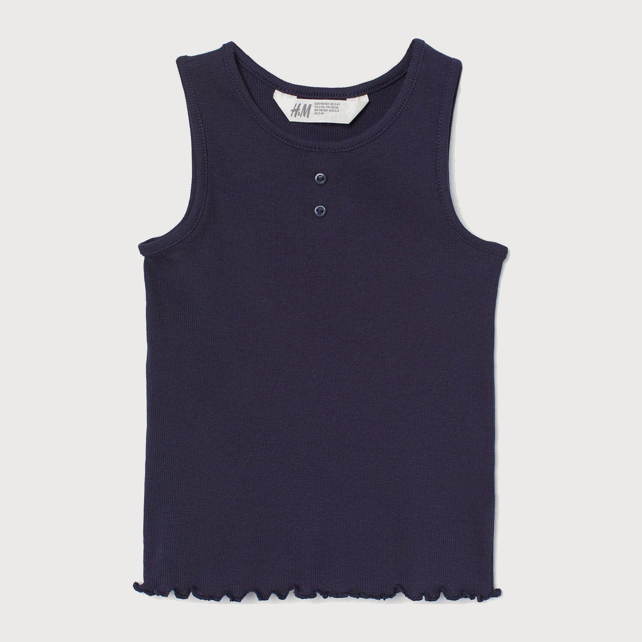 

Майка H&M 8242971-AAQJ 134-140 см Темно-синяя