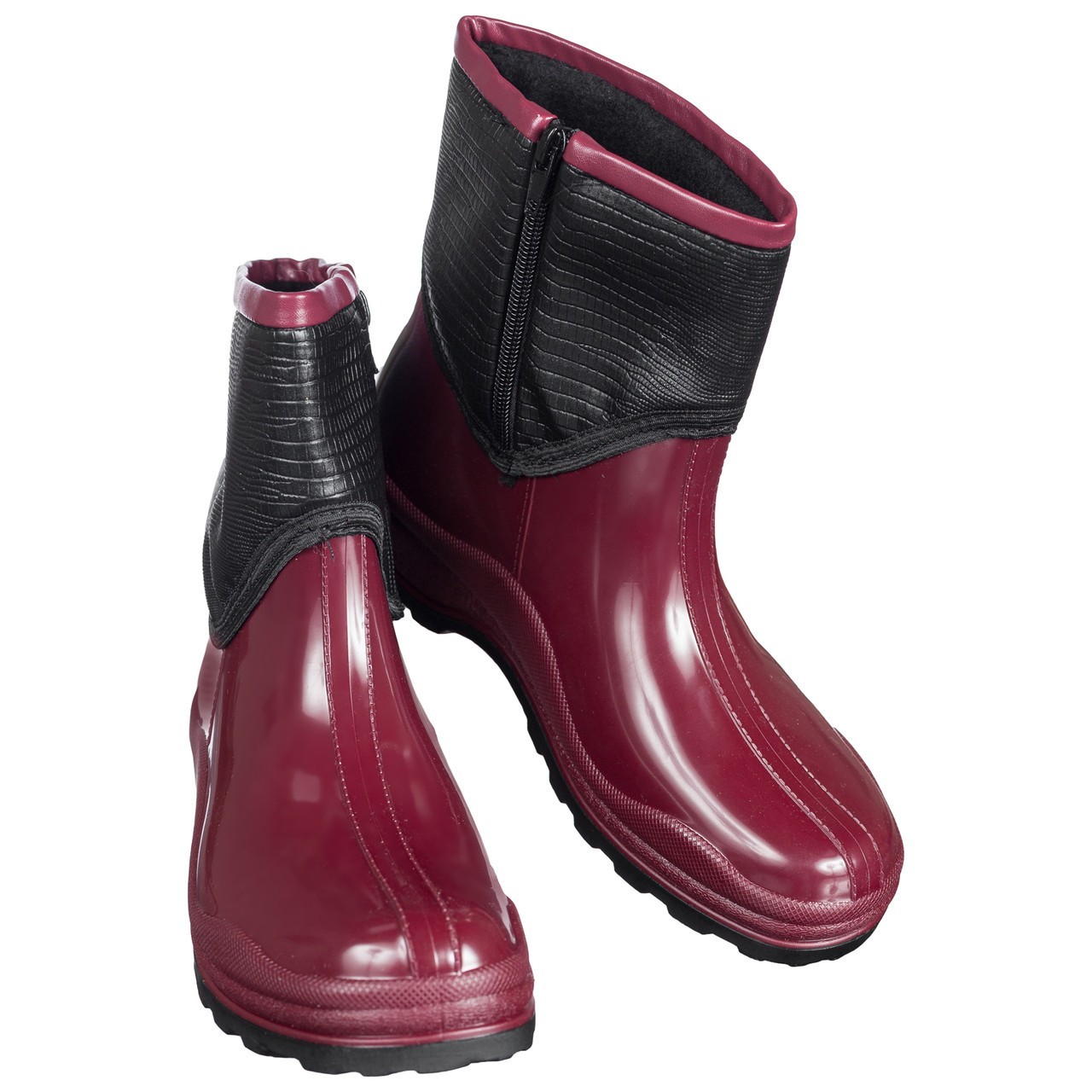 

Женские резиновые ботинки W-Shoes 114-b бордовые с черным 37р (23.5 см) b-433