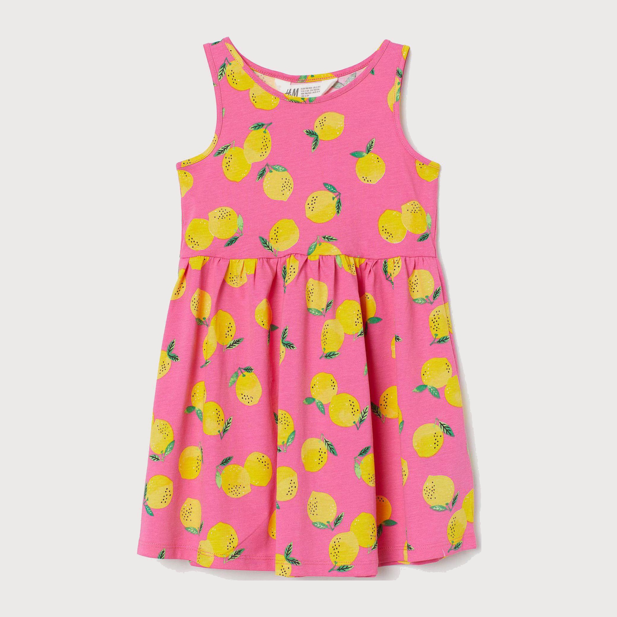 

Сарафан H&M 7396591-AFDE 134-140 см Малиновый/Желтый