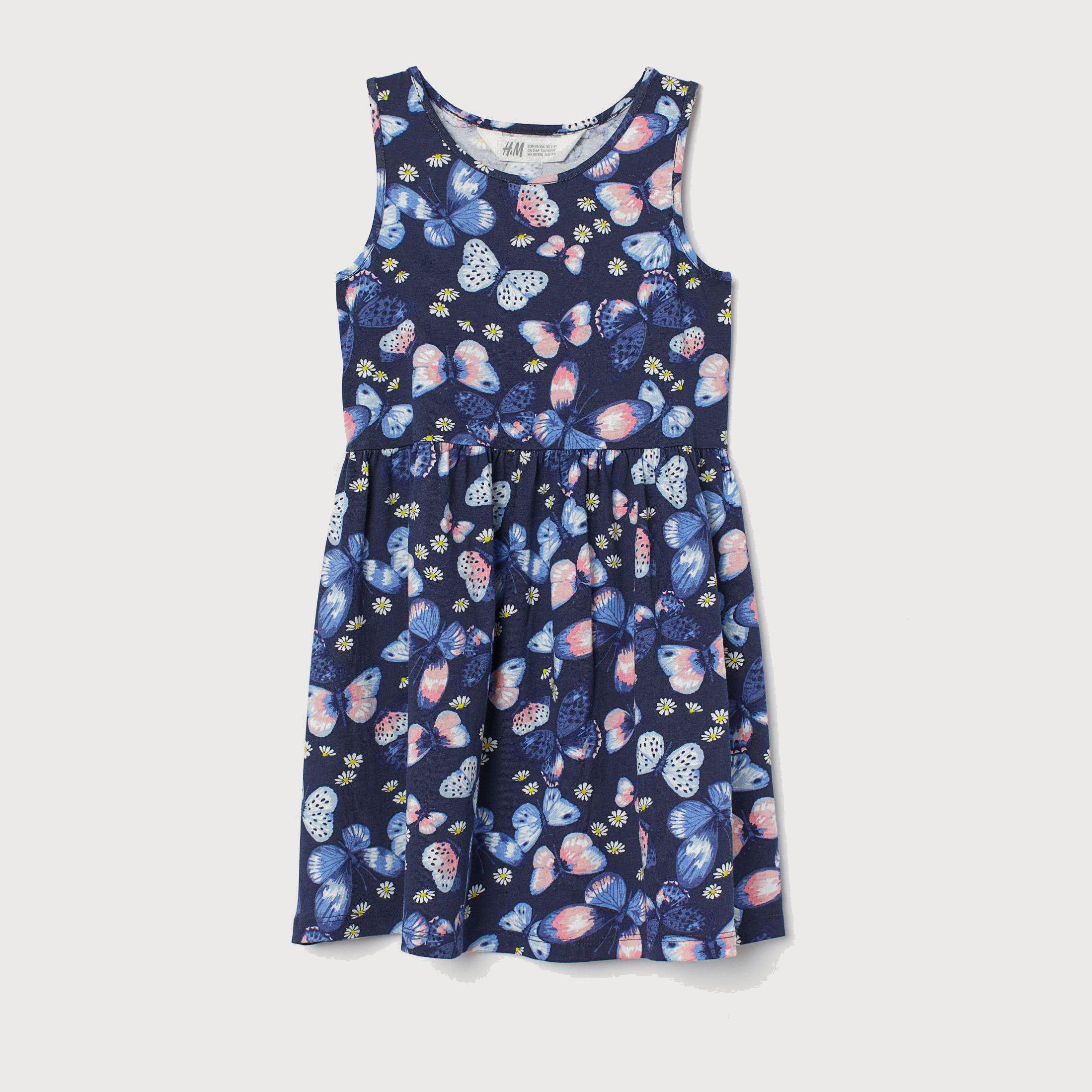 

Сарафан H&M 7396591-AABY 134-140 см Темно-синий/Цветной