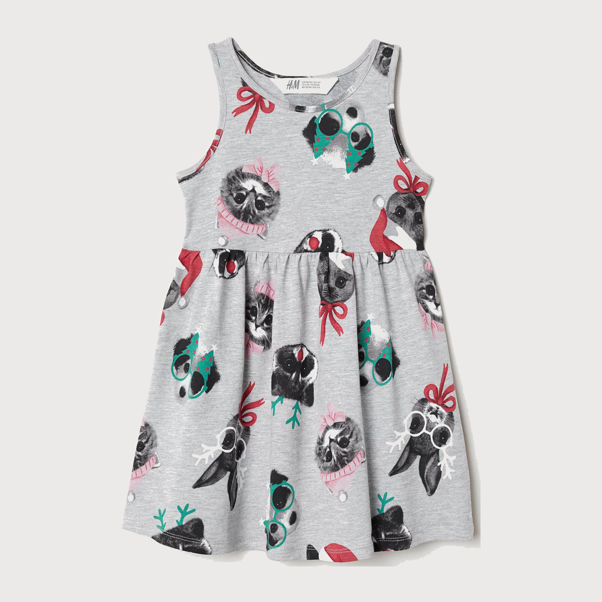 

Сарафан H&M 6778858-AAQS 92 см Серый с принтом