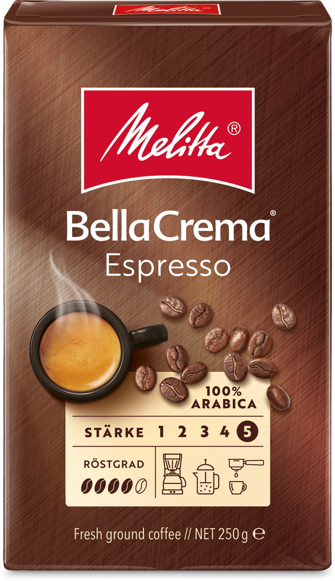 Купить Жареный молотый кофе Melitta Bella Crema Espresso 250 г ...