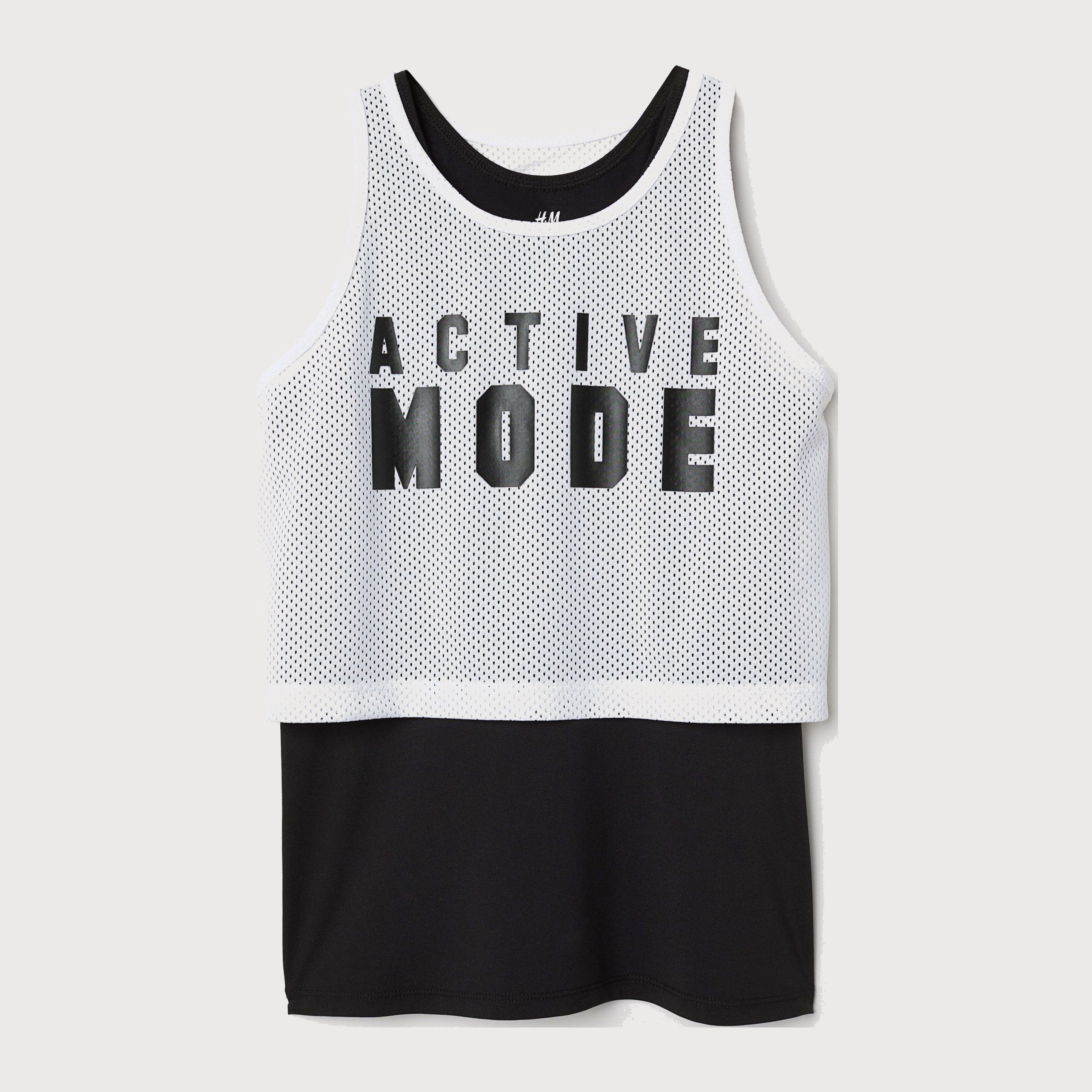 

Майка H&M 5824507-ACYG 98-104 см Черный/Белый с принтом