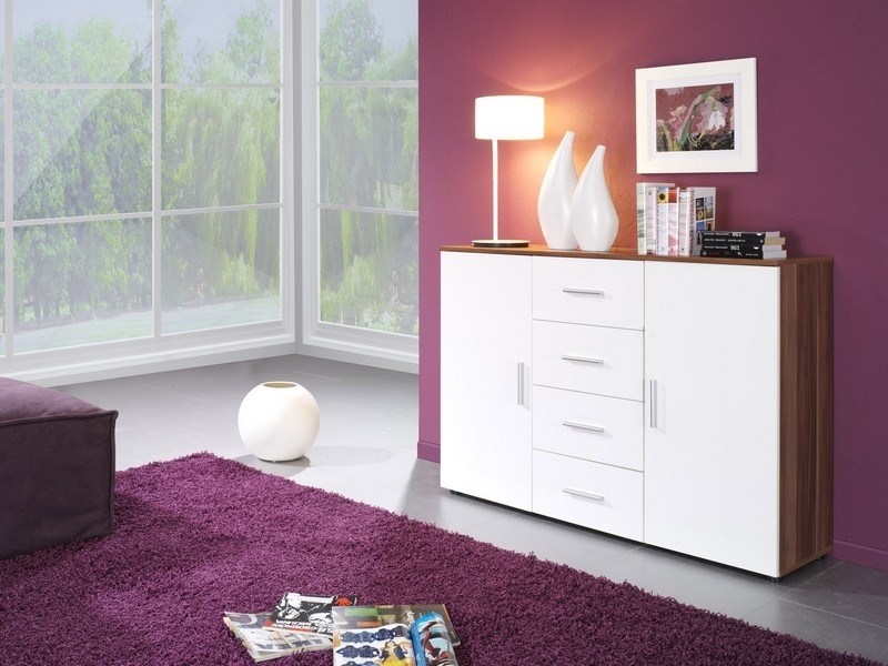 

Комод Cama Uni Слива матовый + Белый глянец