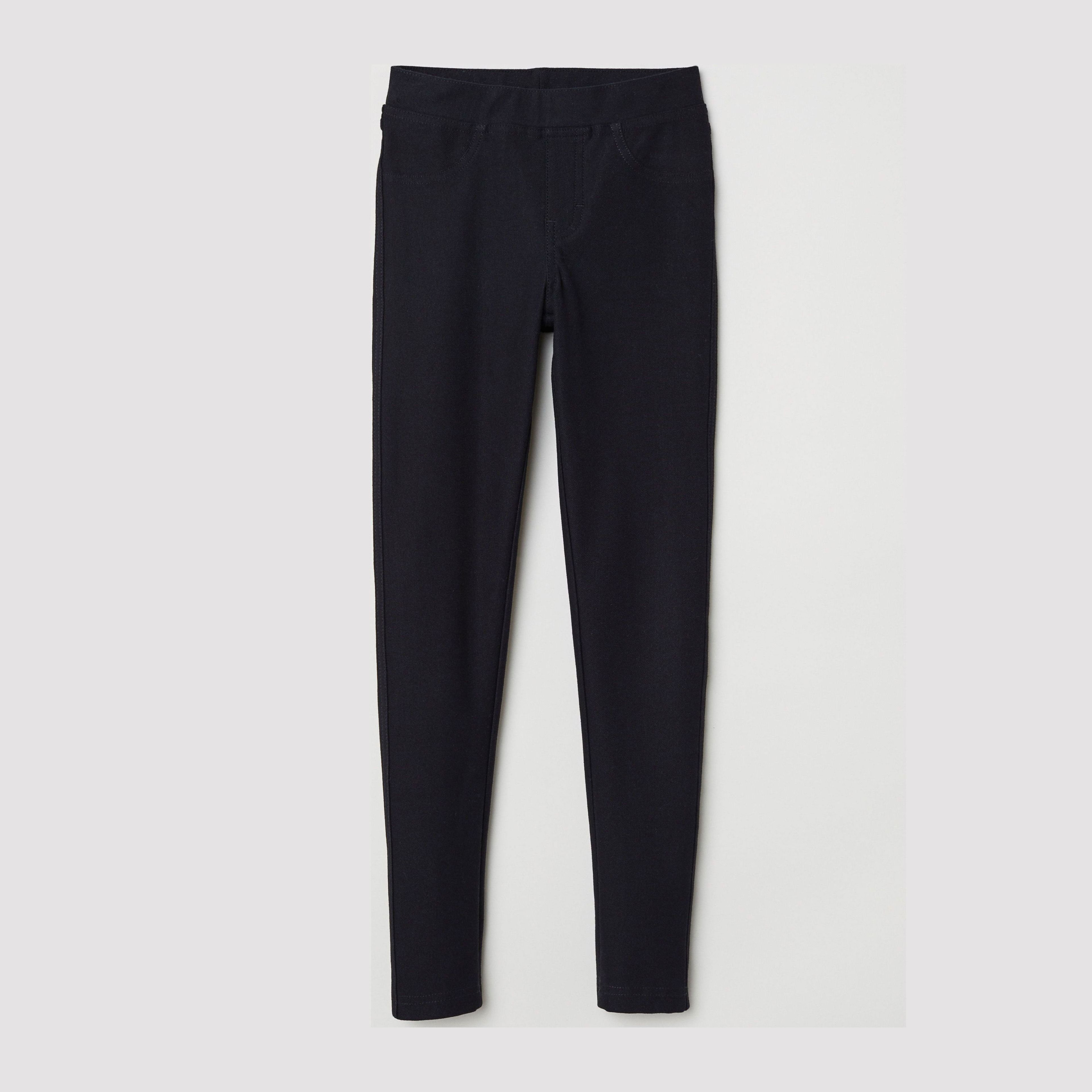 

Футболка с длинными рукавами H&M 5589817-AAAD 134 см Черная