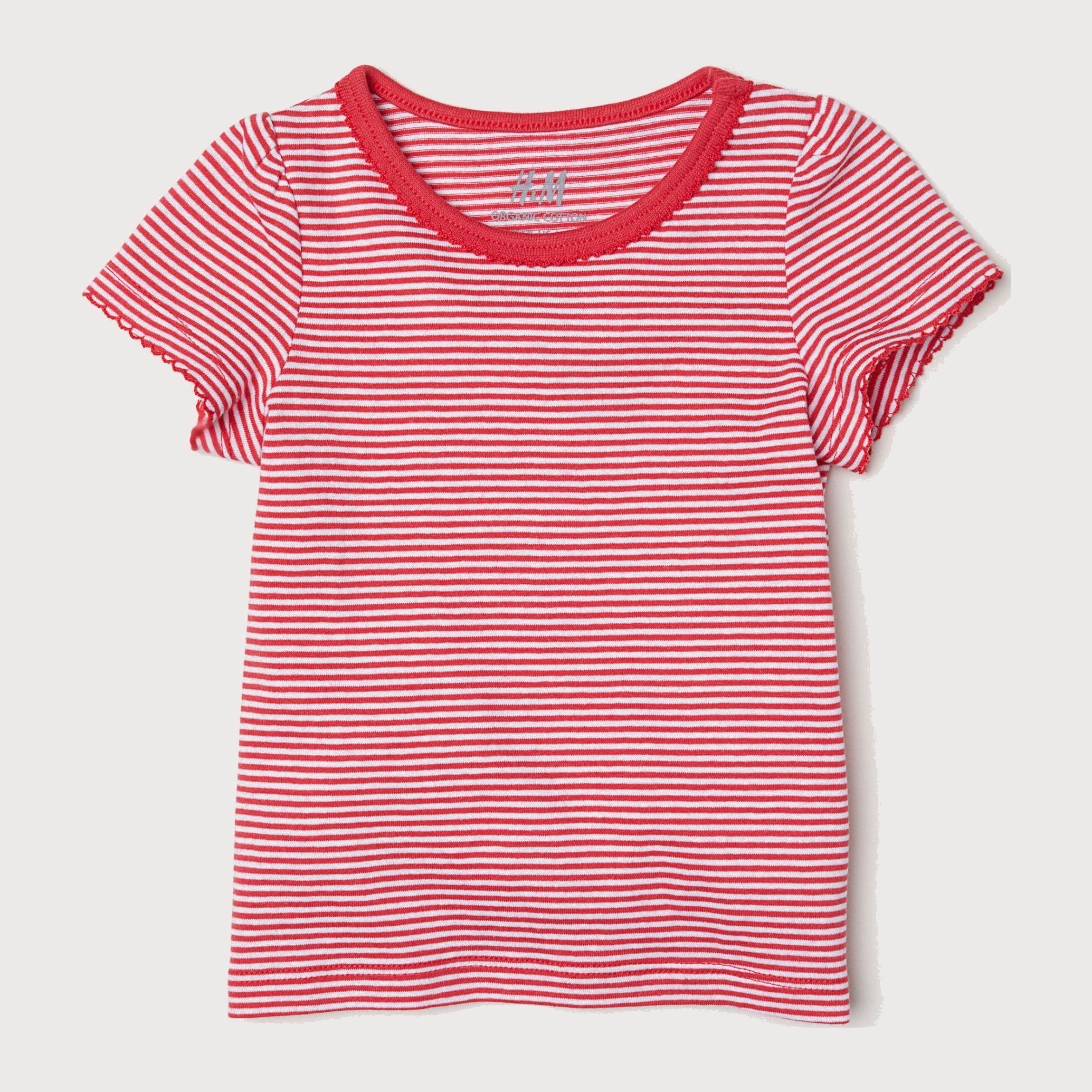 

Футболка H&M 5252568-ABKS 68 см Красная в белую полоску