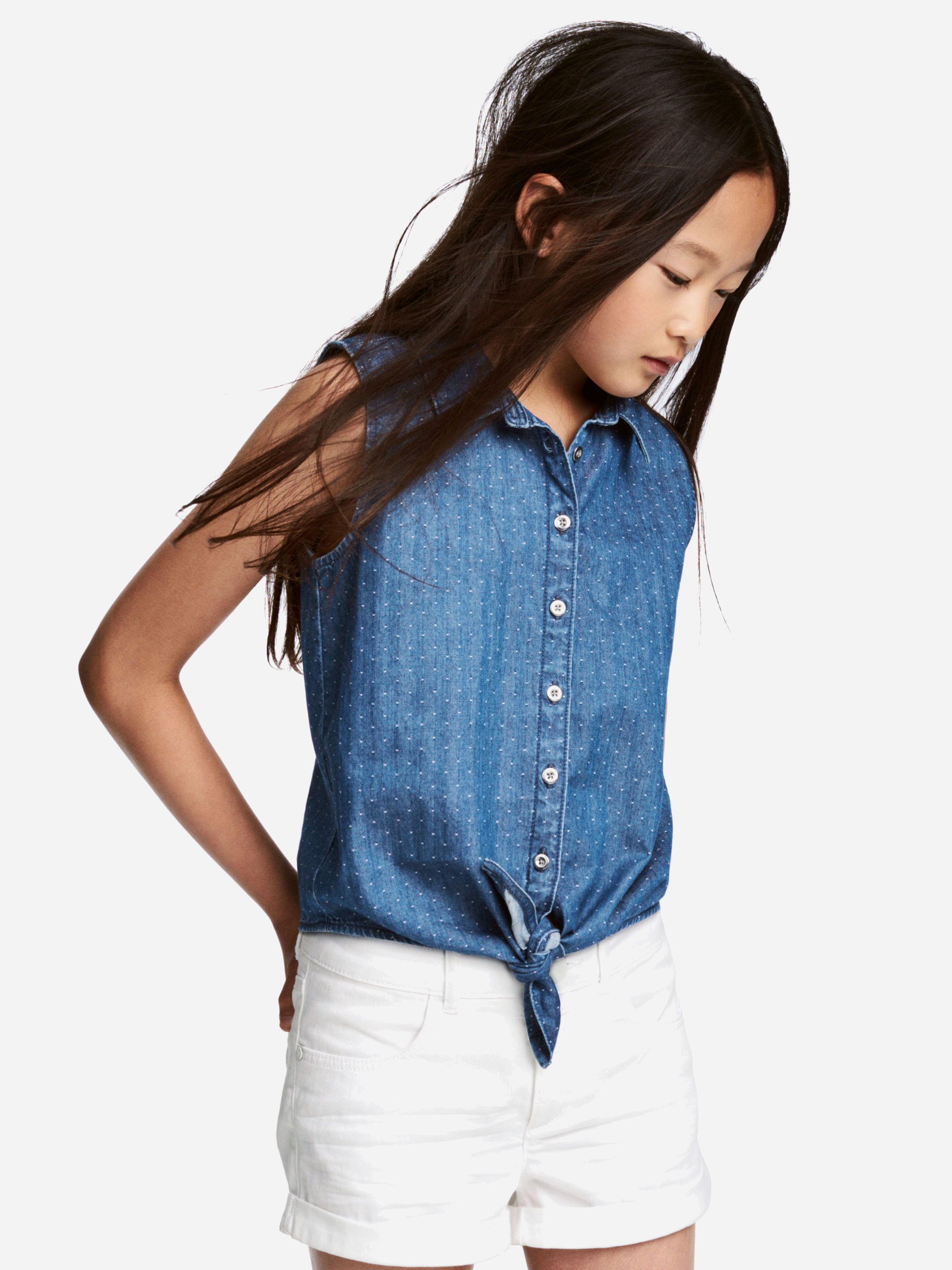 

Блуза H&M 5151606-ABBQ 152 см Синяя в горошек (DD3000003381141)