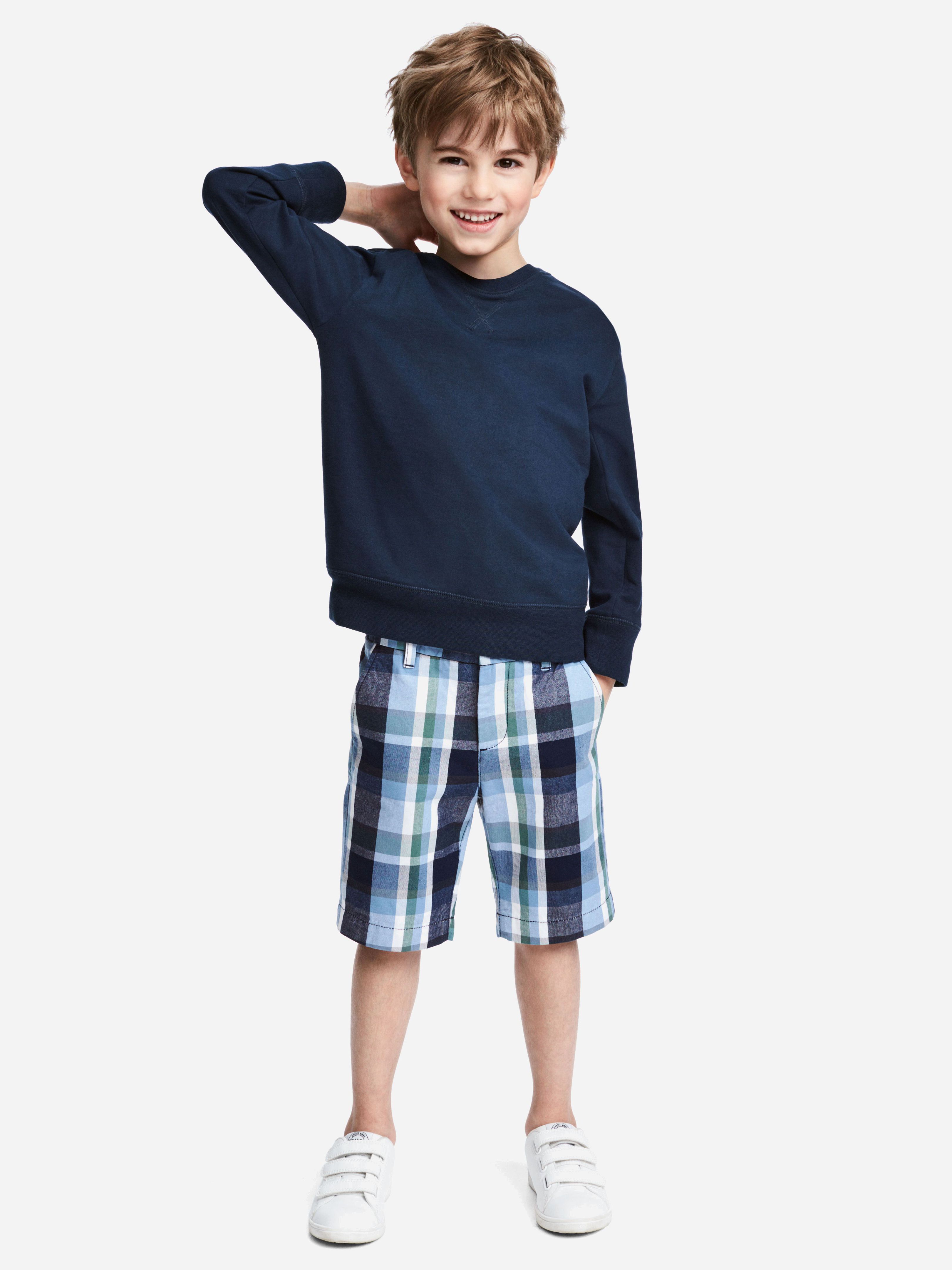 

Шорты H&M 5010336-ABPZ 92 см Синие в белую клетку