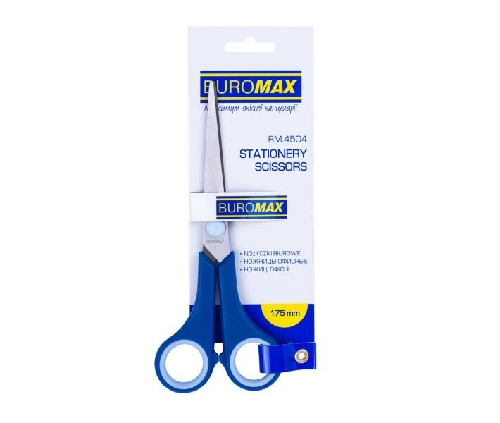 

Ножиці Buromax з гумовими ручками 175 мм (BM.4504) 12шт