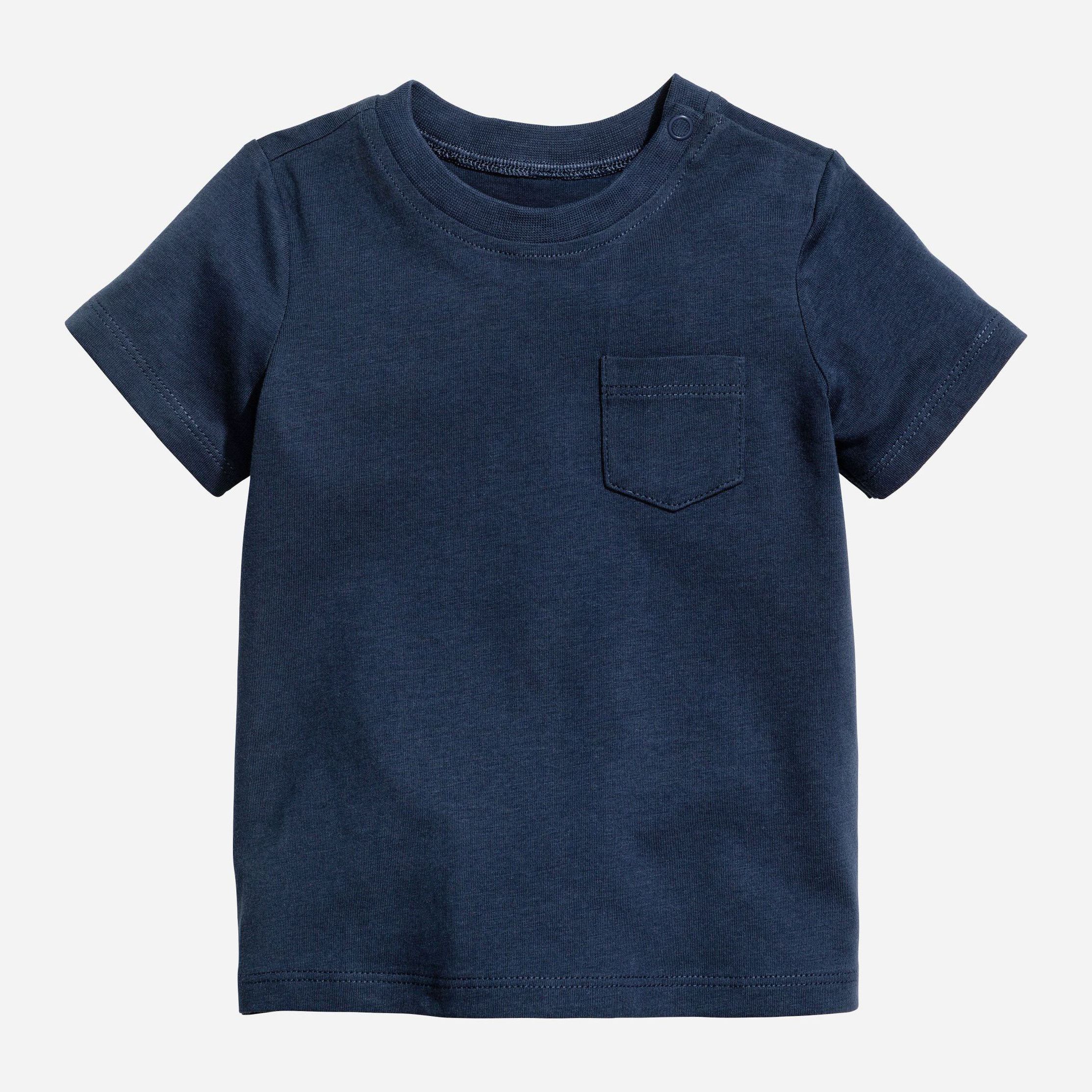 

Футболка H&M 4872756-AAQJ 62 см Темно-синяя