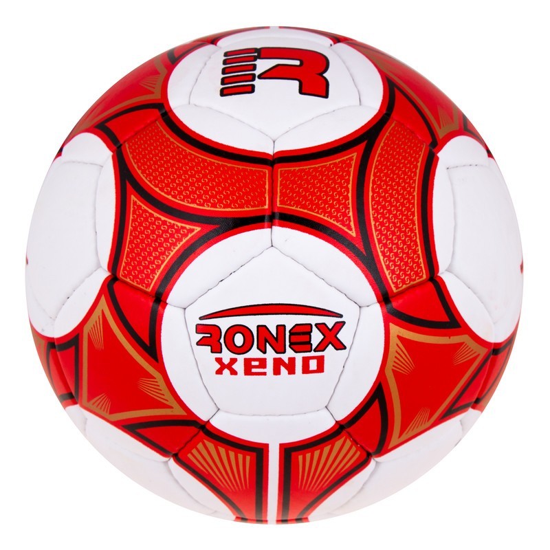 

Мяч футбольный Grippy Ronex XENO, бело-красный, р.5 не ламинированный (RXG-12XR)