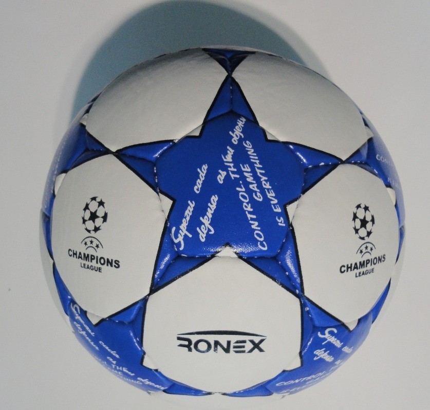 

Мяч футбол Grippy Ronex FN2, голубой, р. 5, не ламинированный (RXG-F2-BL)