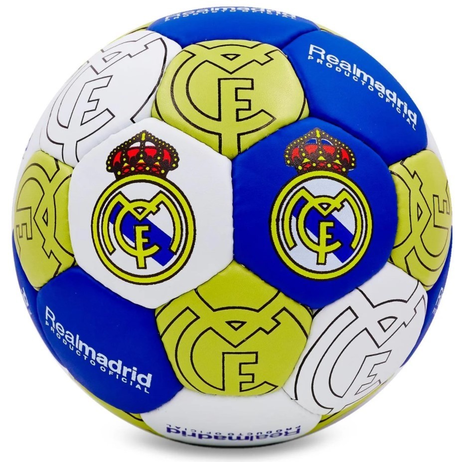 

Мяч футбольный №5 Гриппи 5сл. REAL MADRID, 5 сл., сшит вручную (FB-0047-107)
