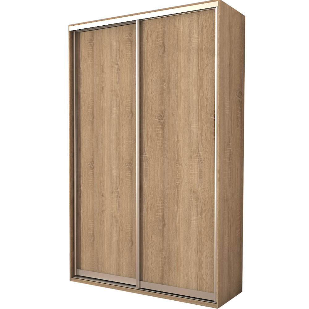 

Шкаф-купе Zevs Двухдверный ШК-1 ДСП 130х60х240 дуб сонома