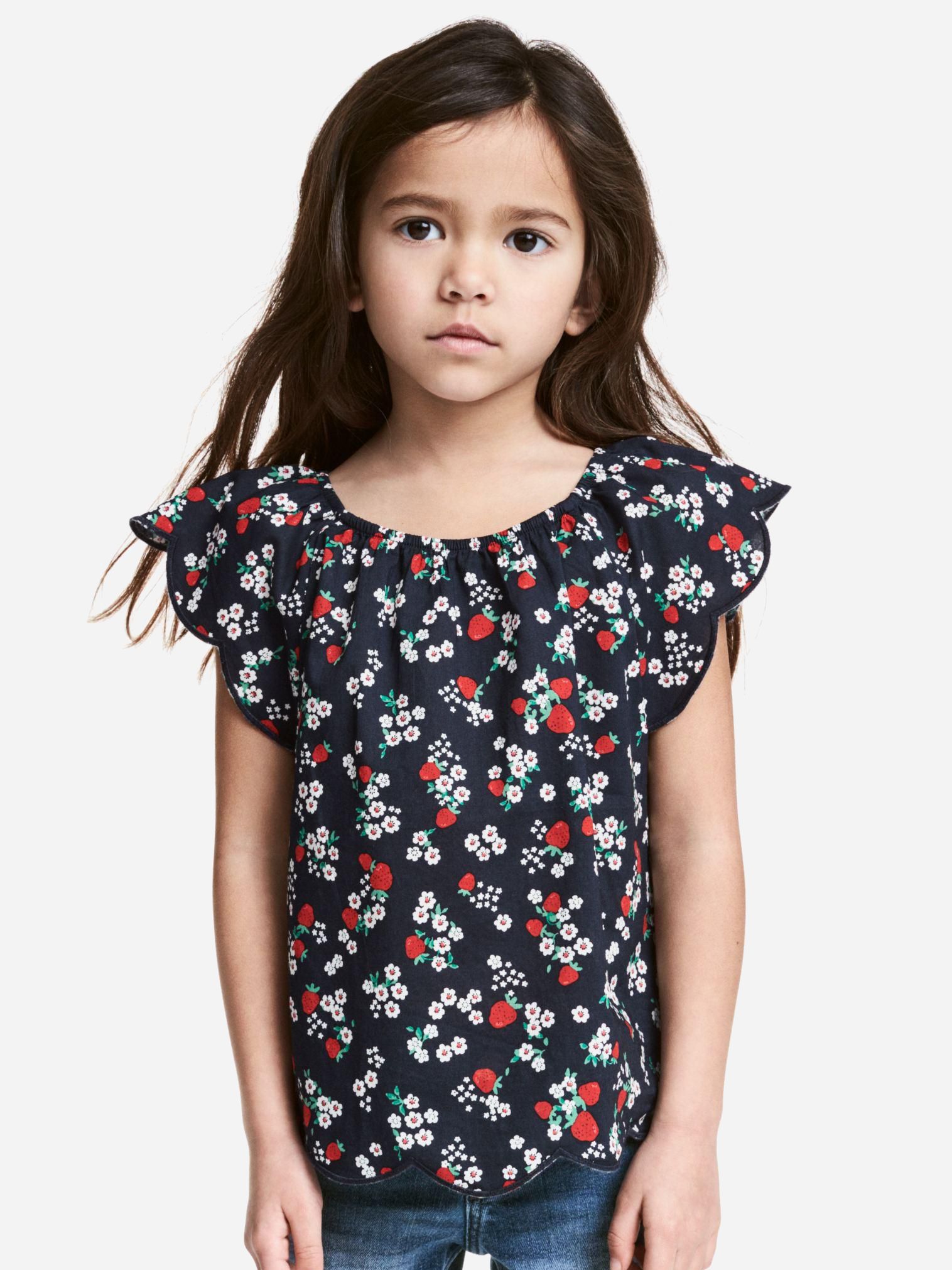 

Блуза H&M 4580055-AARR 98 см Темно-синяя в узоры (DD3000003308957)