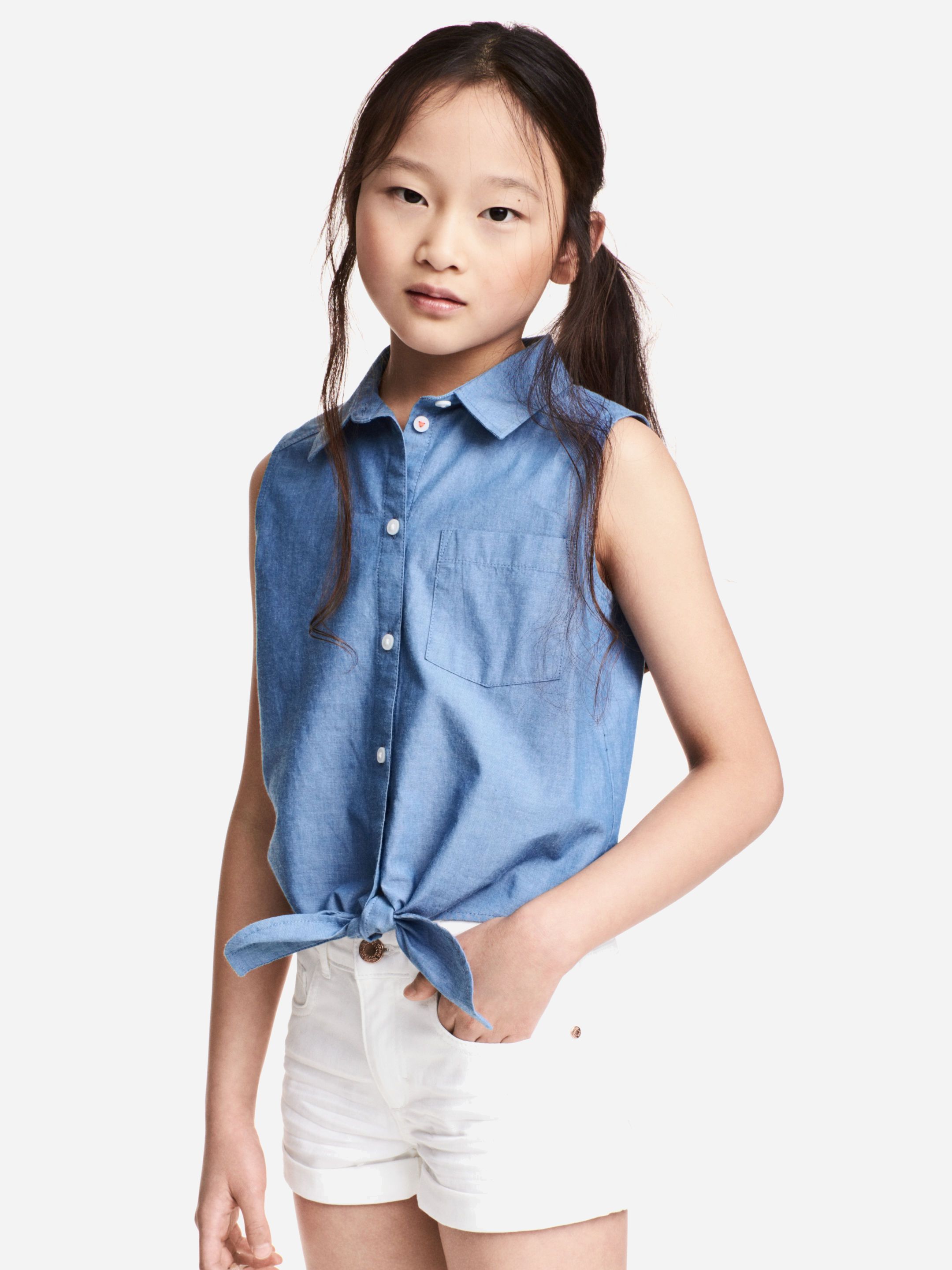 

Блуза H&M 4572295-ACXD 170 см Синяя
