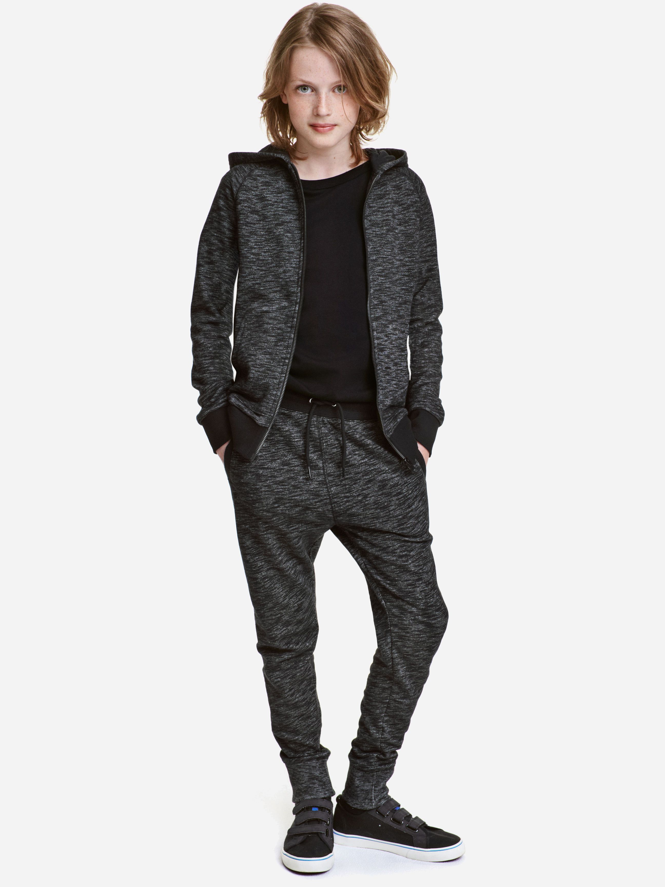

Спортивные штаны H&M 4034314-ACRP 146 см Темно-серый/Черный