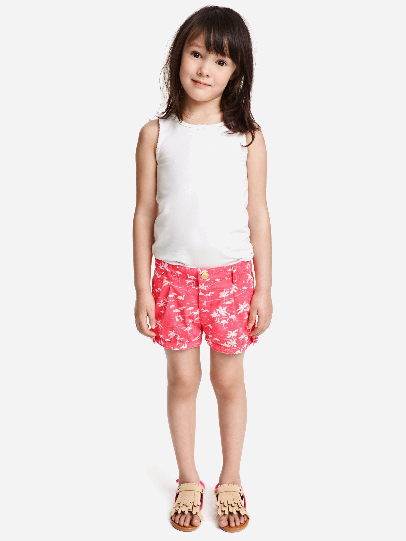 

Шорты H&M 3338843-AASH 140 см Коралловые в узоры