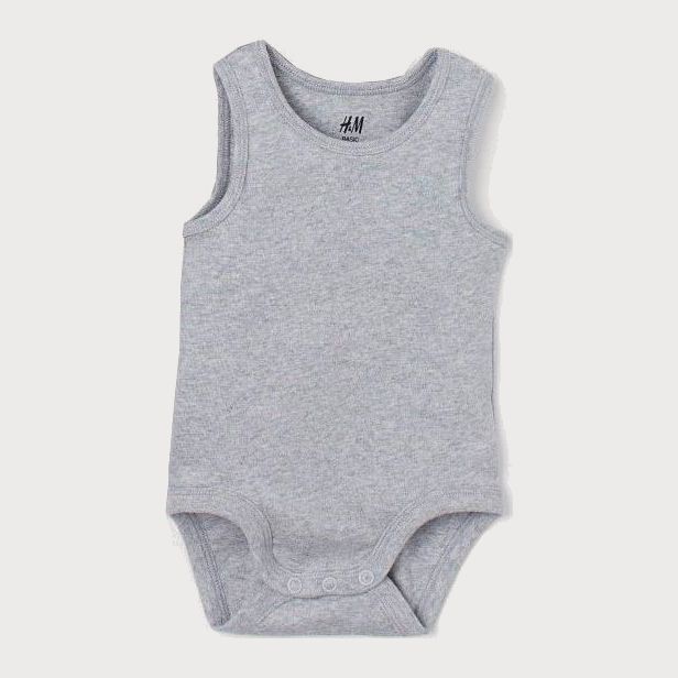 

Боди-майка H&M 4624350-ABKU 80 см Серая