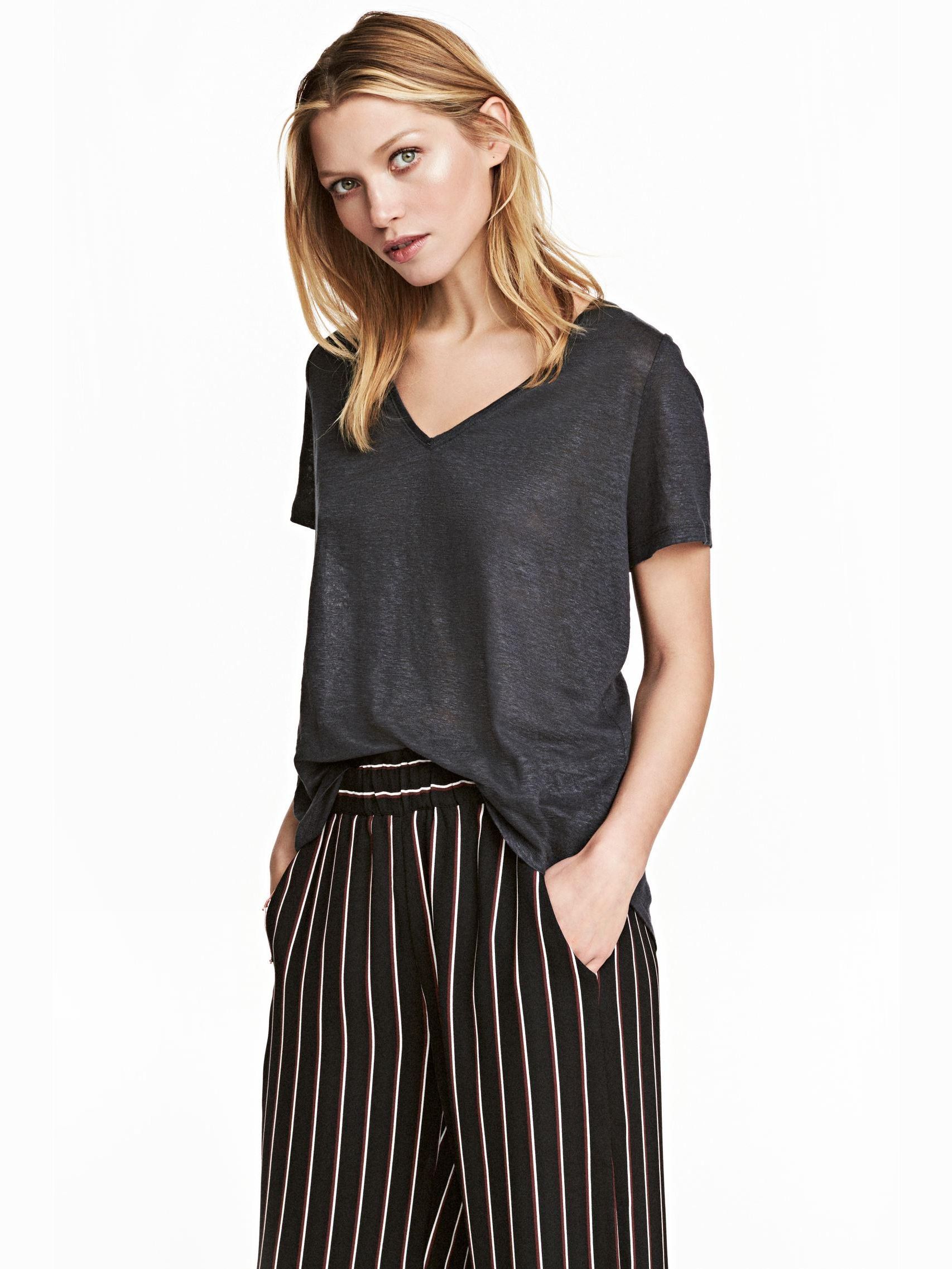 

Футболка H&M 4889225-ACXW L Темно-серая