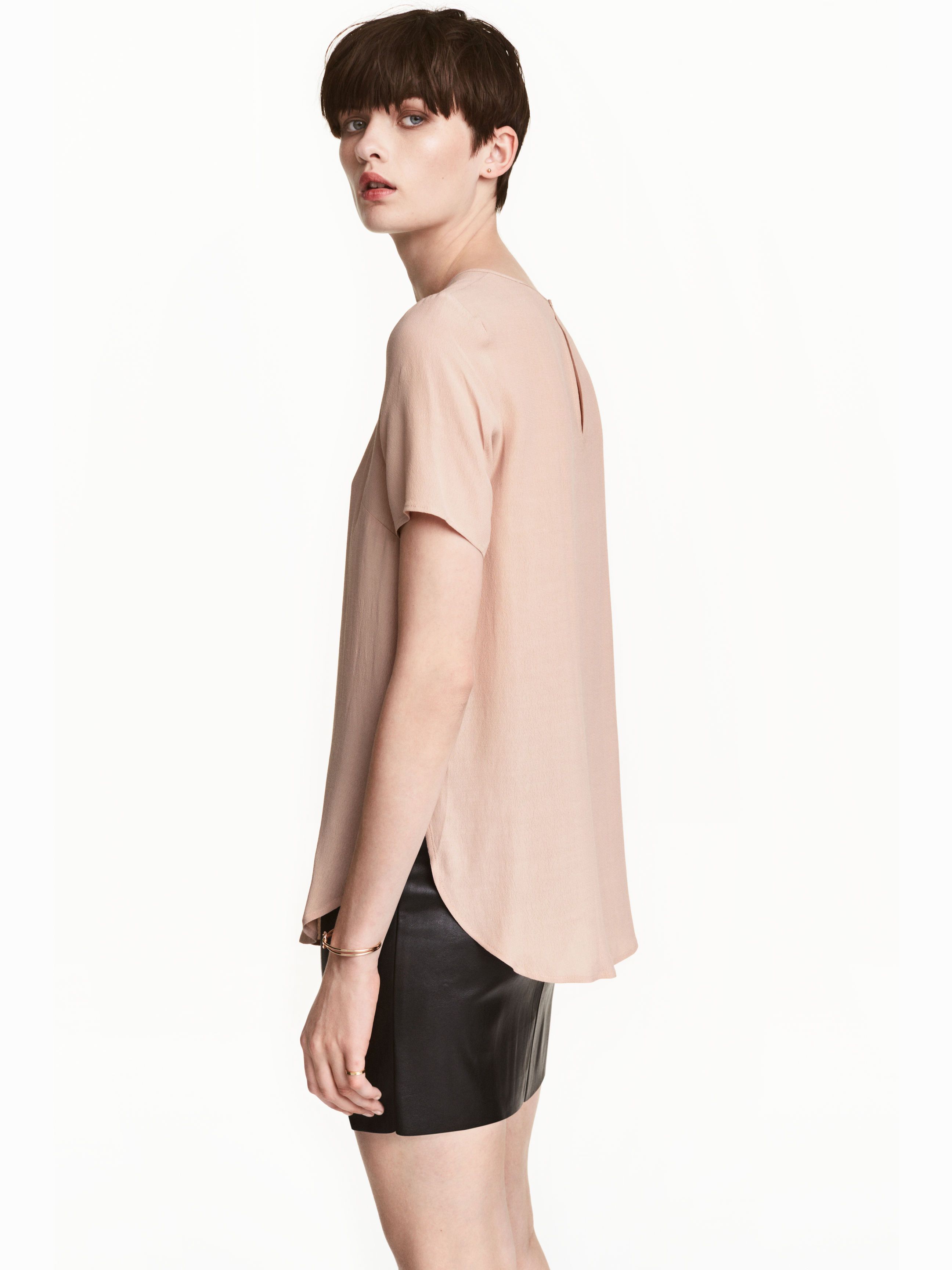 

Блузка H&M 4442615-ACTQ 38 Бежевая