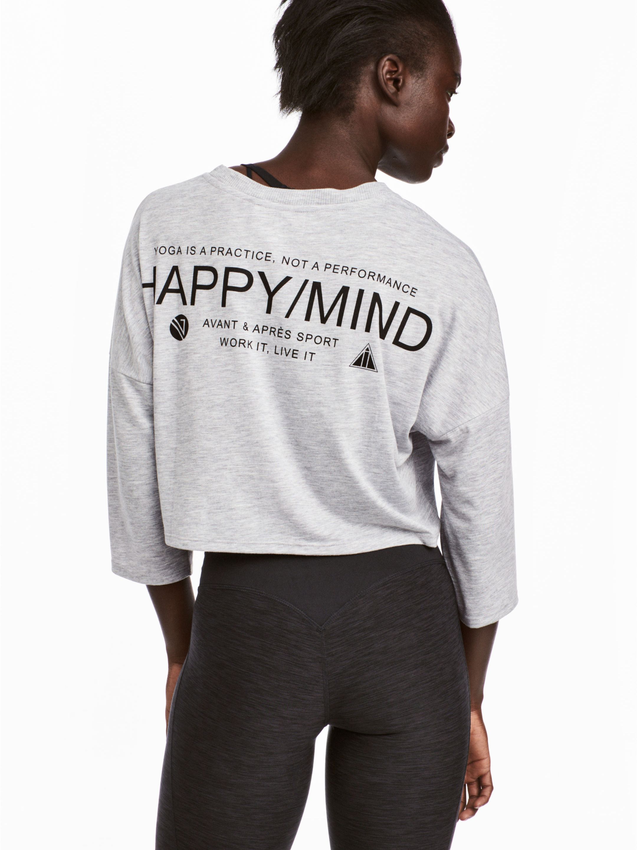 

Топ H&M 5079966-AAQS M Серый
