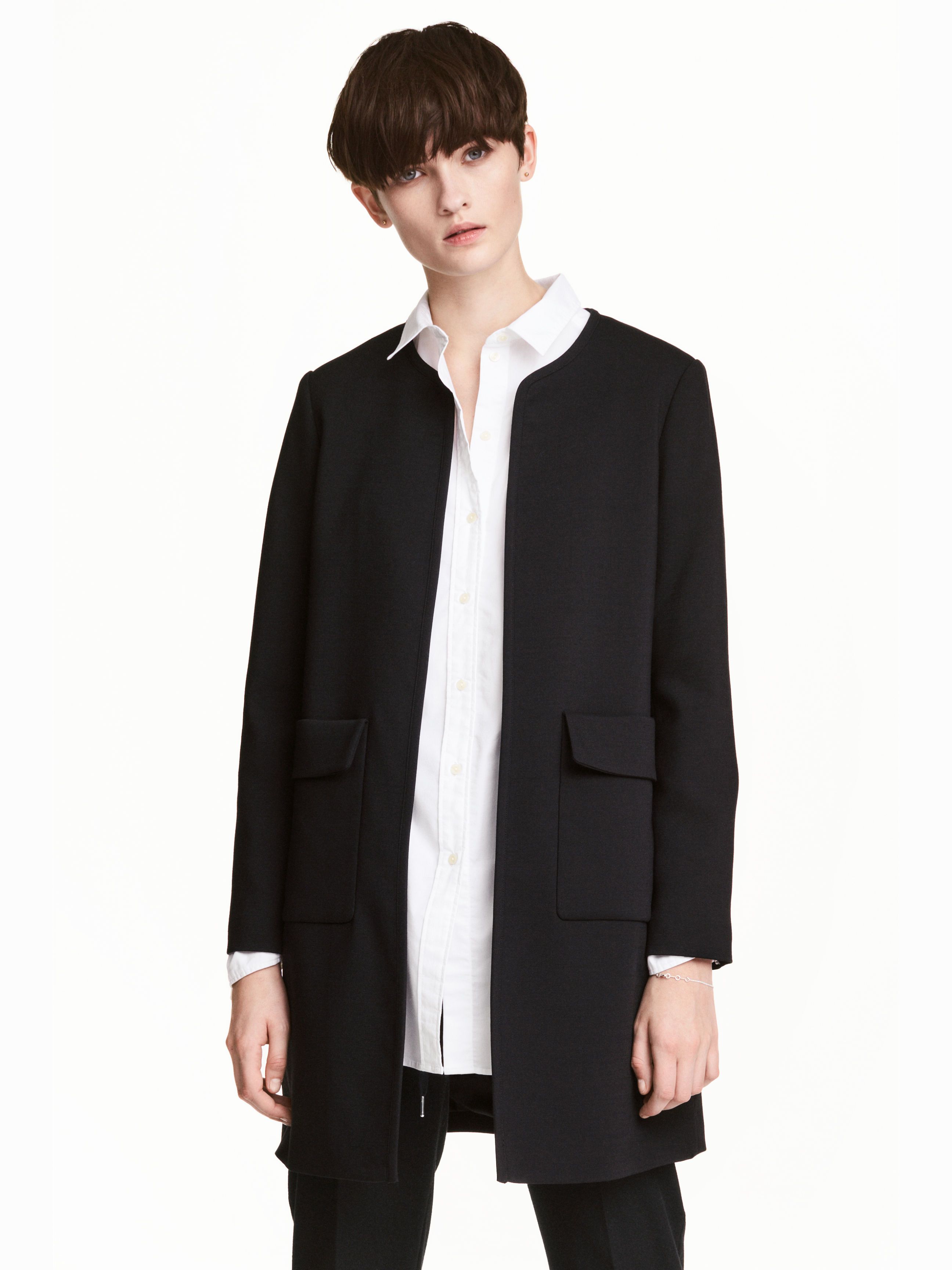 

Плащ H&M 4347785-AAAD 44 Черный