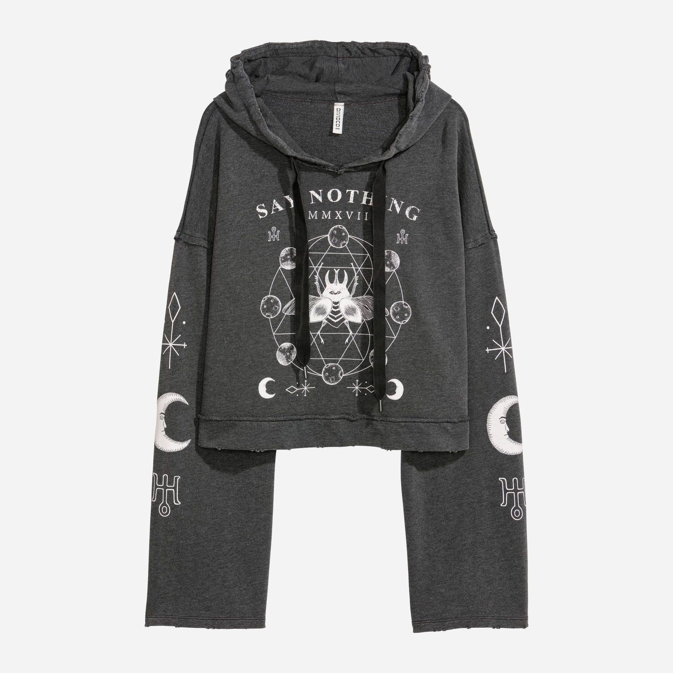 

Худи H&M 5772307-AARA XS Темно-серое
