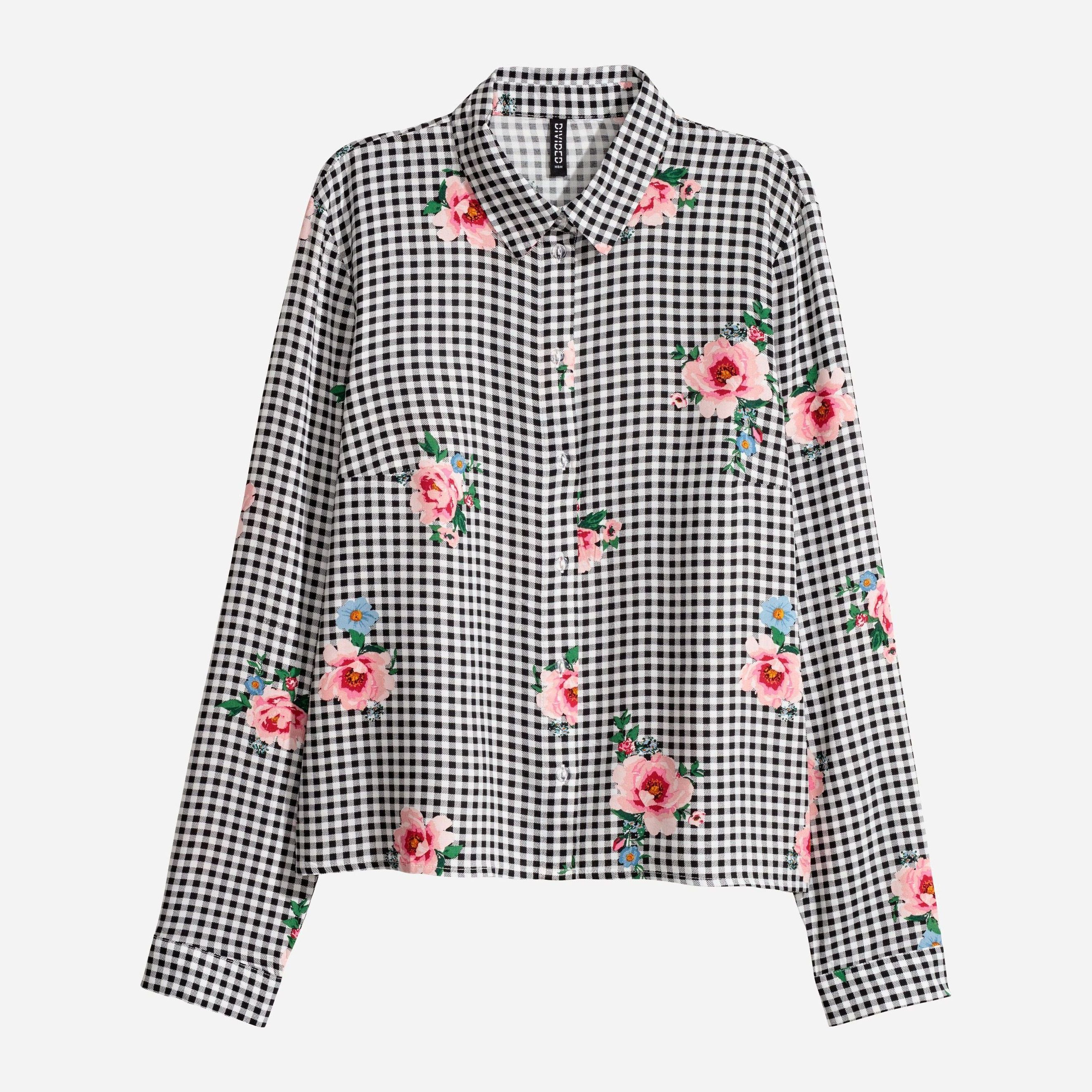 

Рубашка H&M 5687877-ACFQ 44 Белая с черным