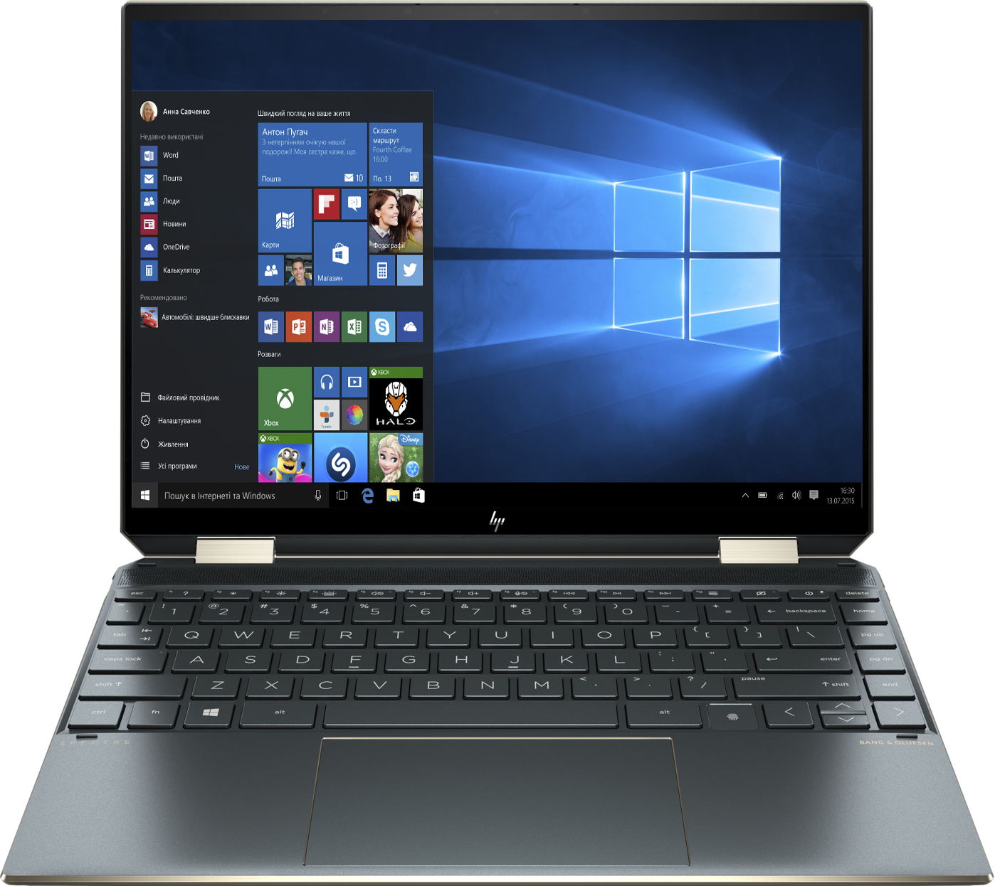 

Ноутбук HP Spectre x360 Convertible 14-ea0009ua Poseidon Blue