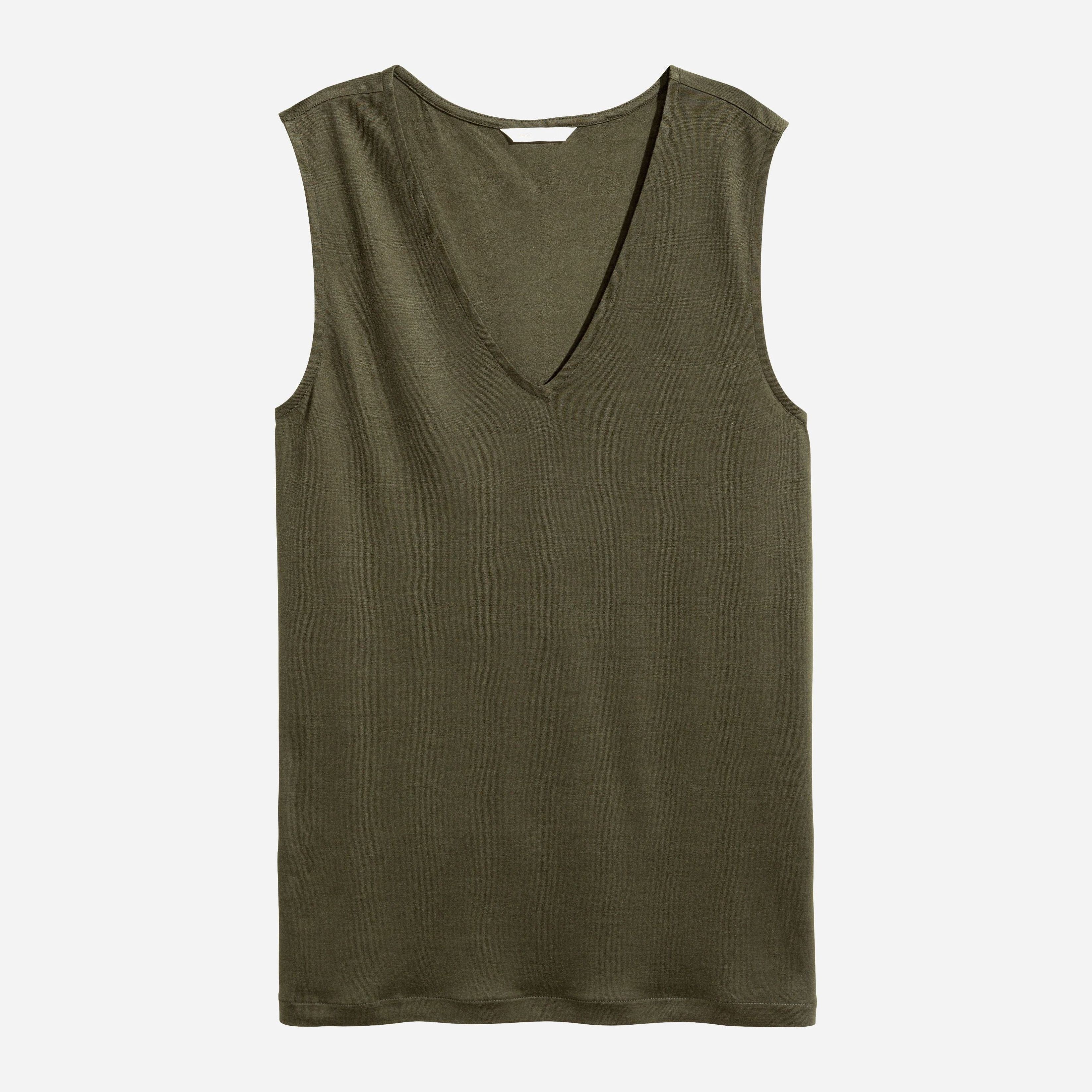 

Майка H&M 4940516-ABTE XL Болотная