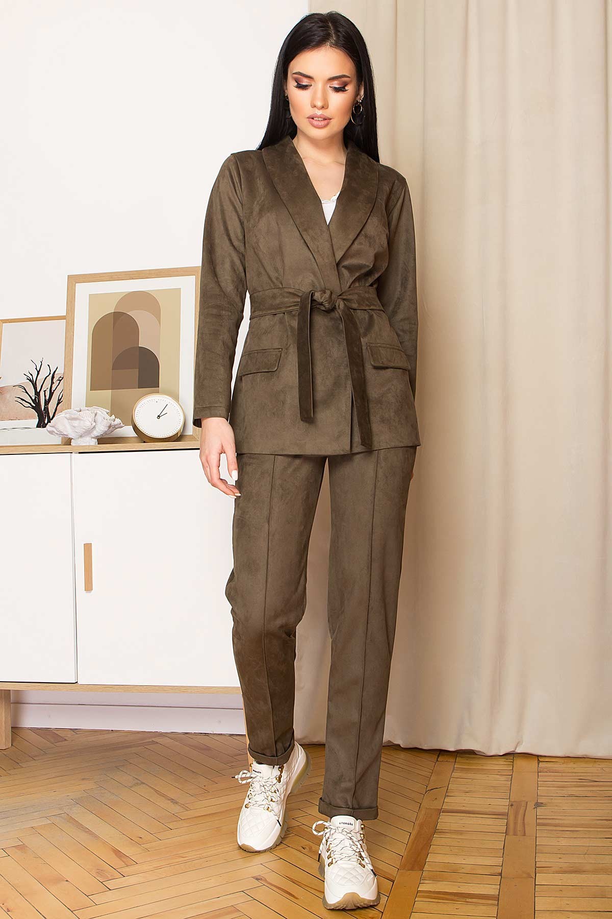 

Женский брючный костюм Woman Fashion А-300  хаки (А-300, Женский брючный костюм Woman Fashion А-300 44 хаки (А-300)