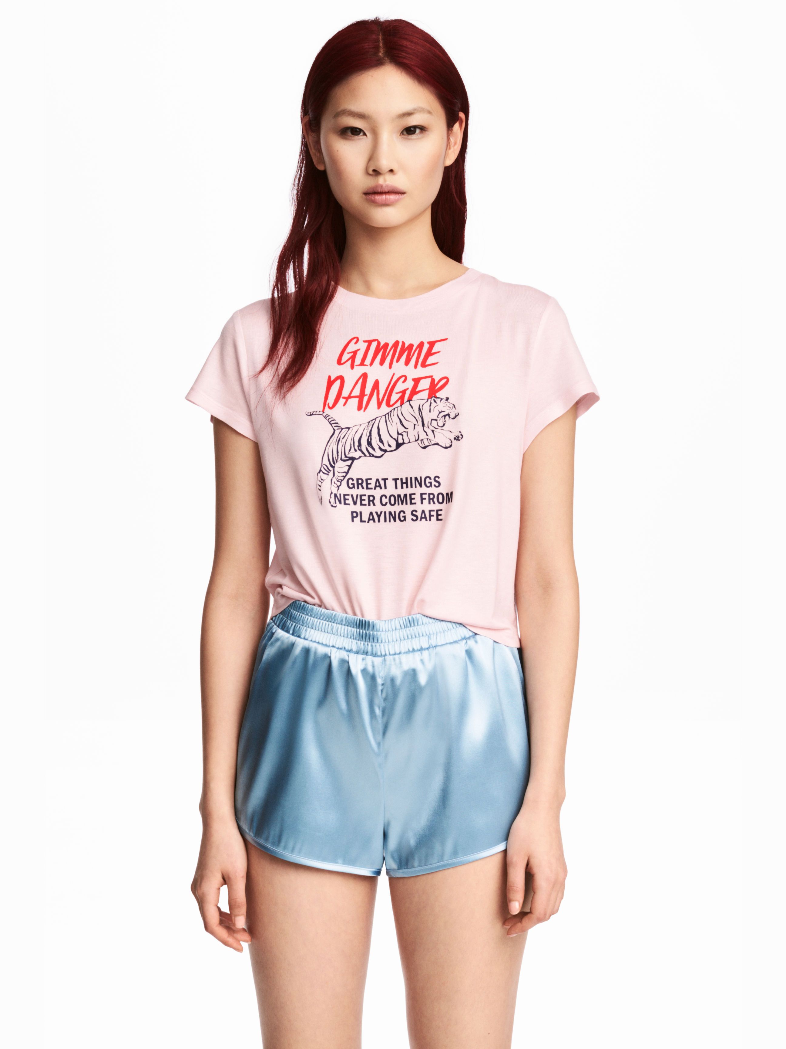 

Футболка H&M 4528945-AARE XL Розовая