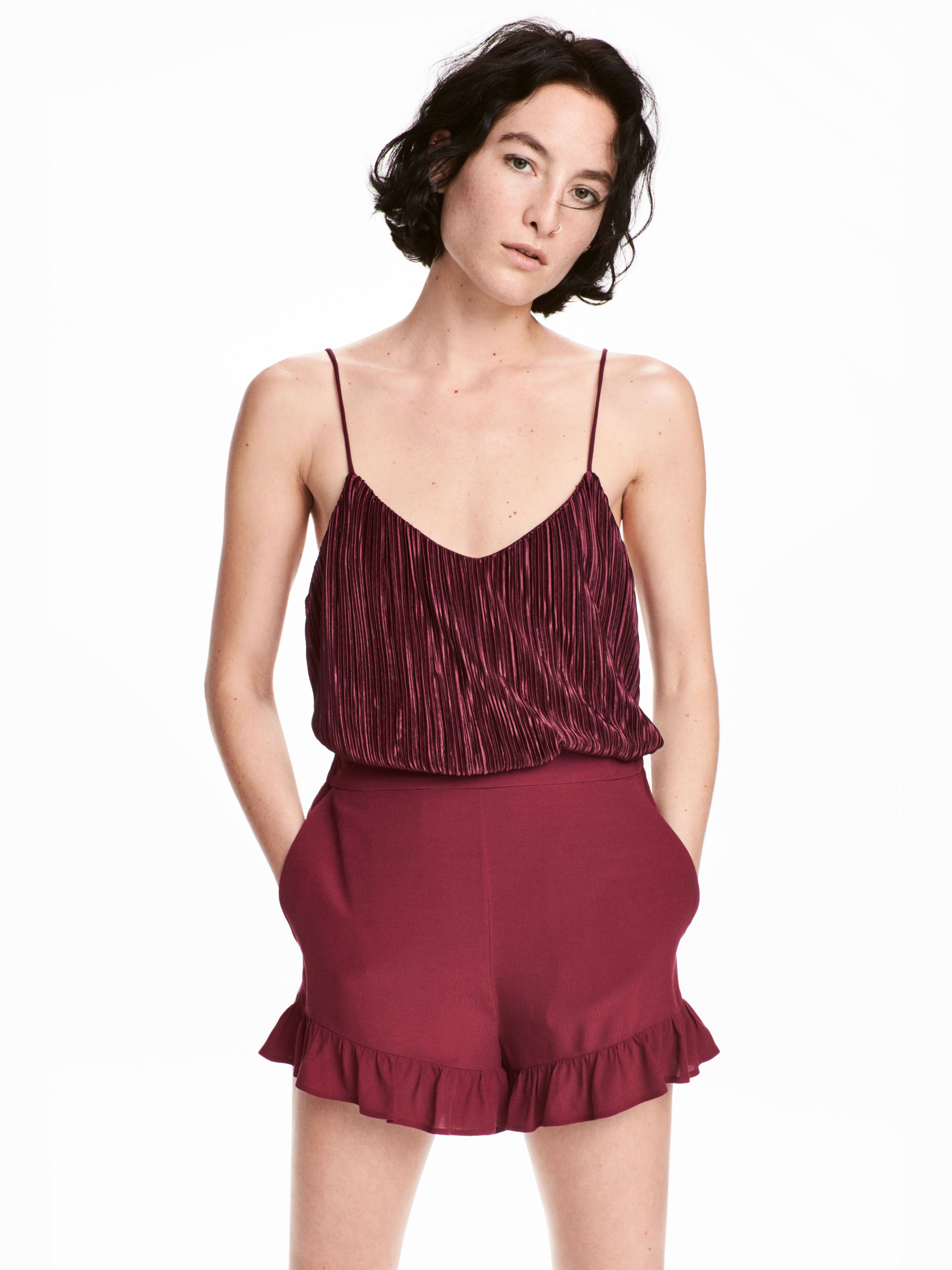 

Топ H&M 5222835-ACUK L Бордовый