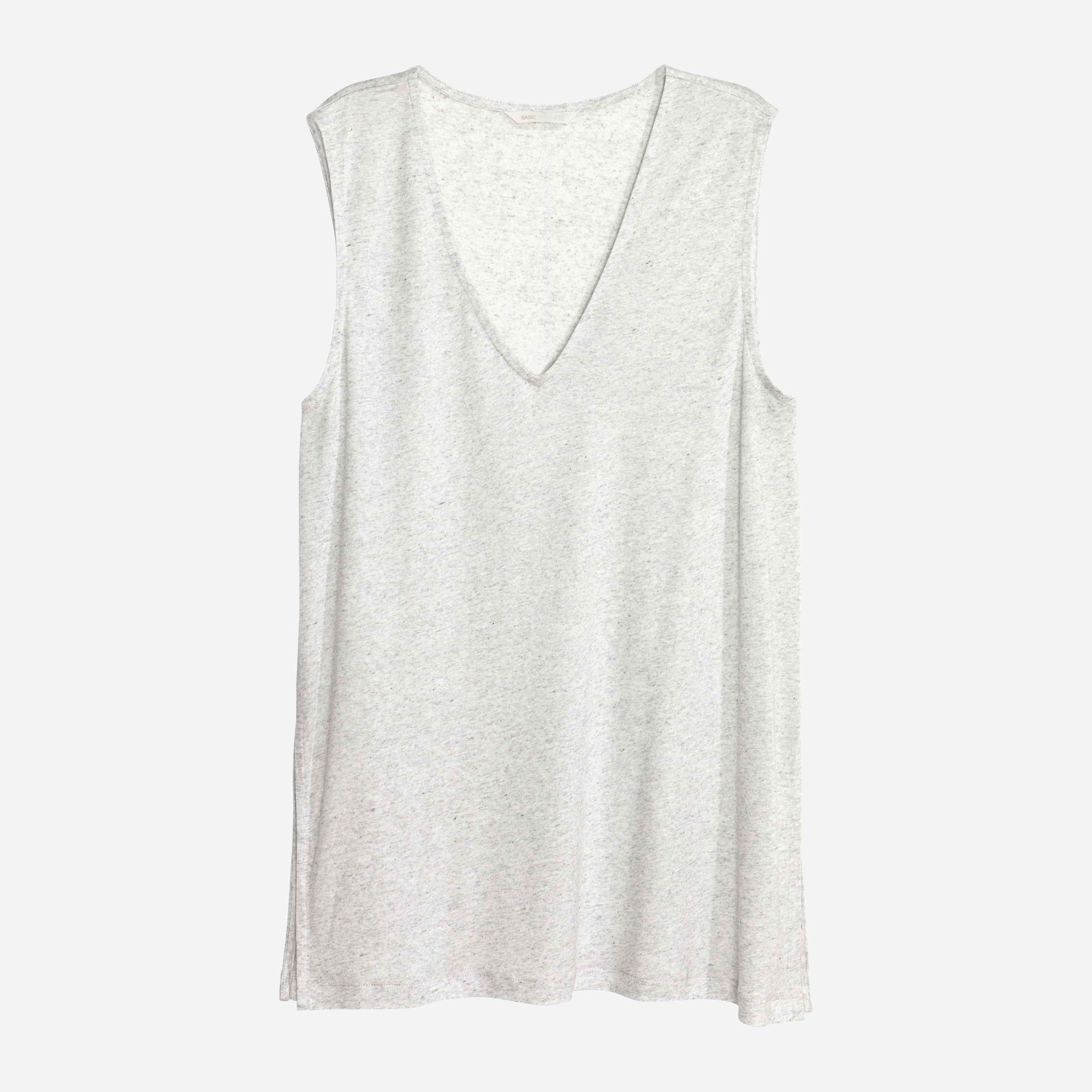 

Майка H&M 4133314-ACWW M Светло-серая