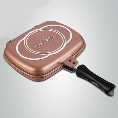 

Сковорода гриль двусторонняя 32 cm Royalty Line RL-DF32M Copper
