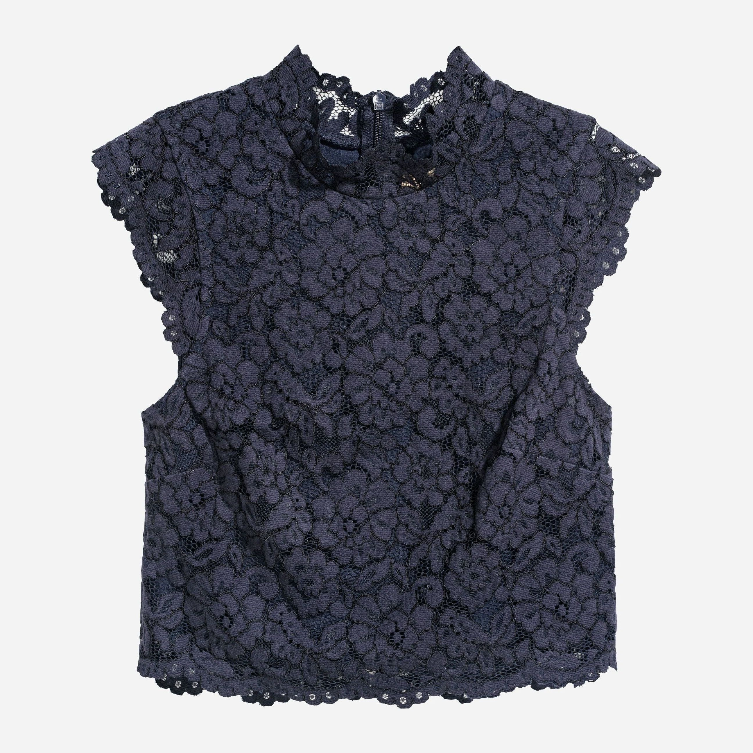 

Топ H&M 5424386-AAQJ 36 Темно-синий