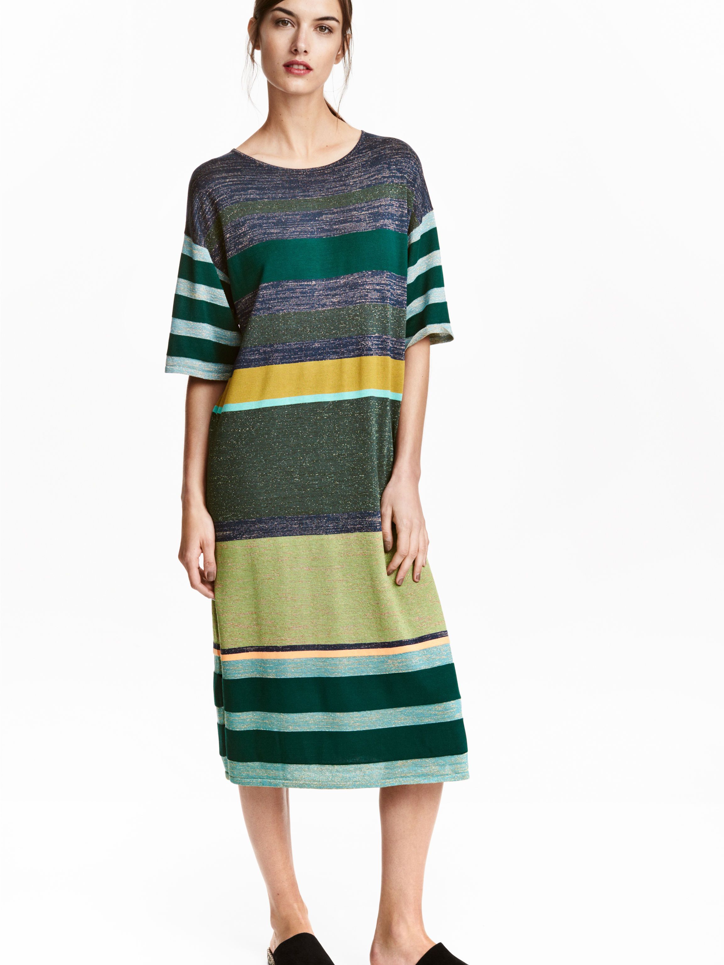 

Платье H&M 3701533-AAUO S Разноцветное с зеленым