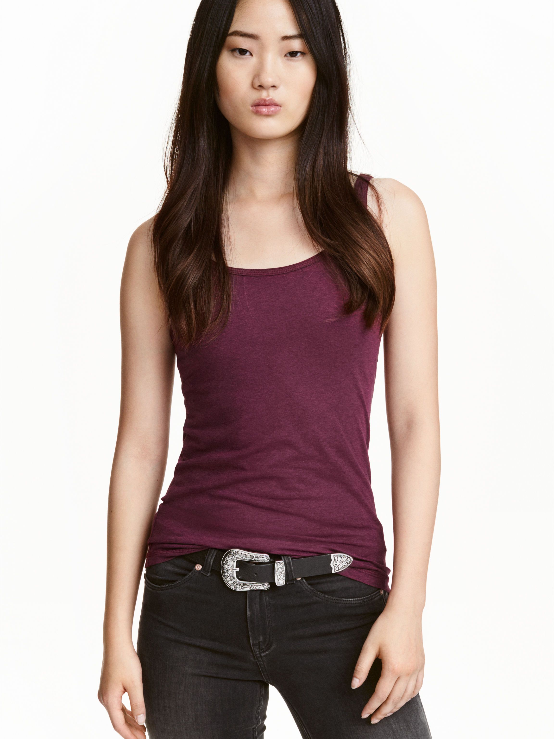 

Майка H&M 3550723-z XS Бордовая